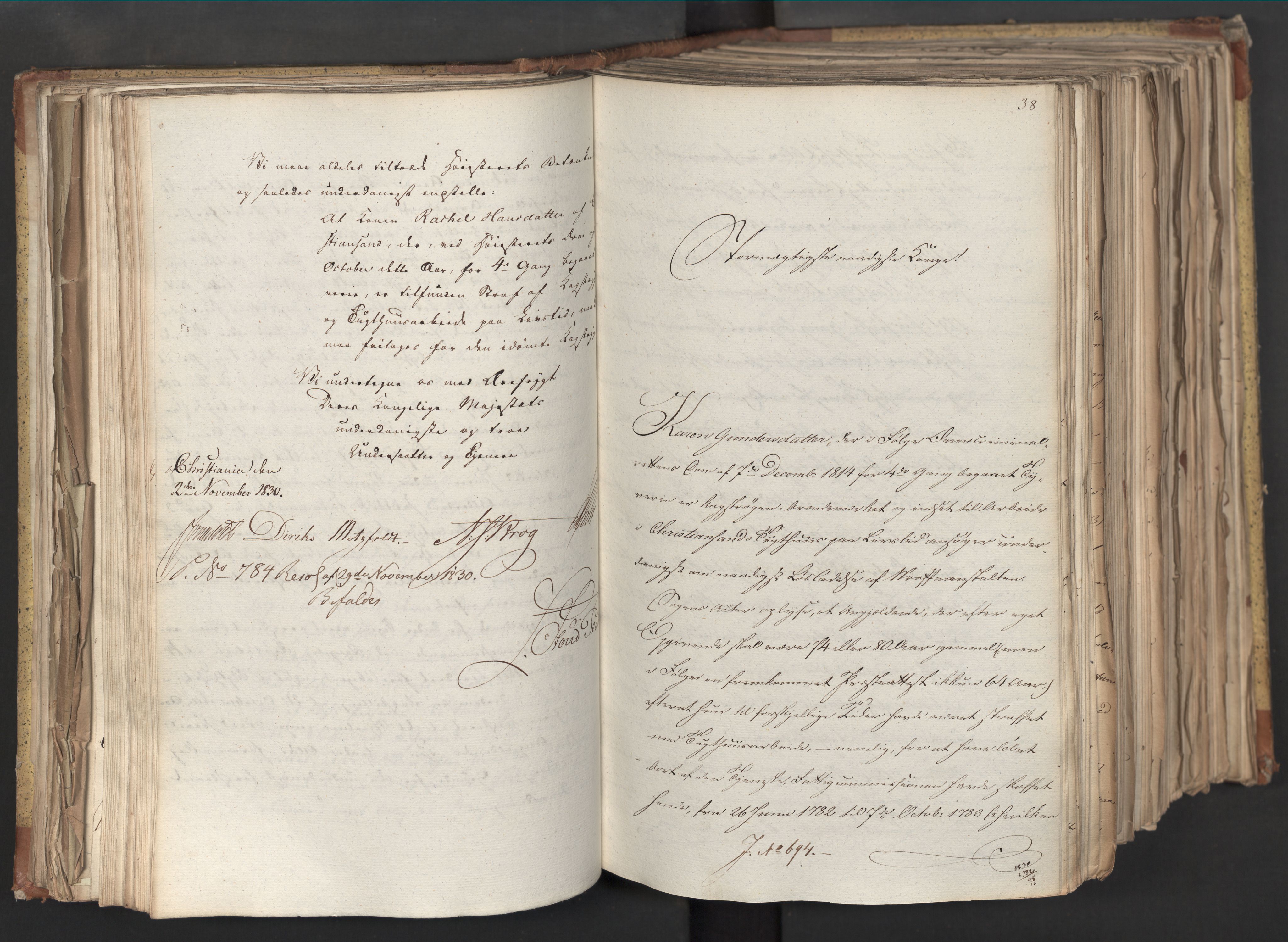 Statsrådsavdelingen i Stockholm, AV/RA-S-1003/D/Da/L0068: Regjeringsinnstillinger nr. 660-876, 1830, s. 130