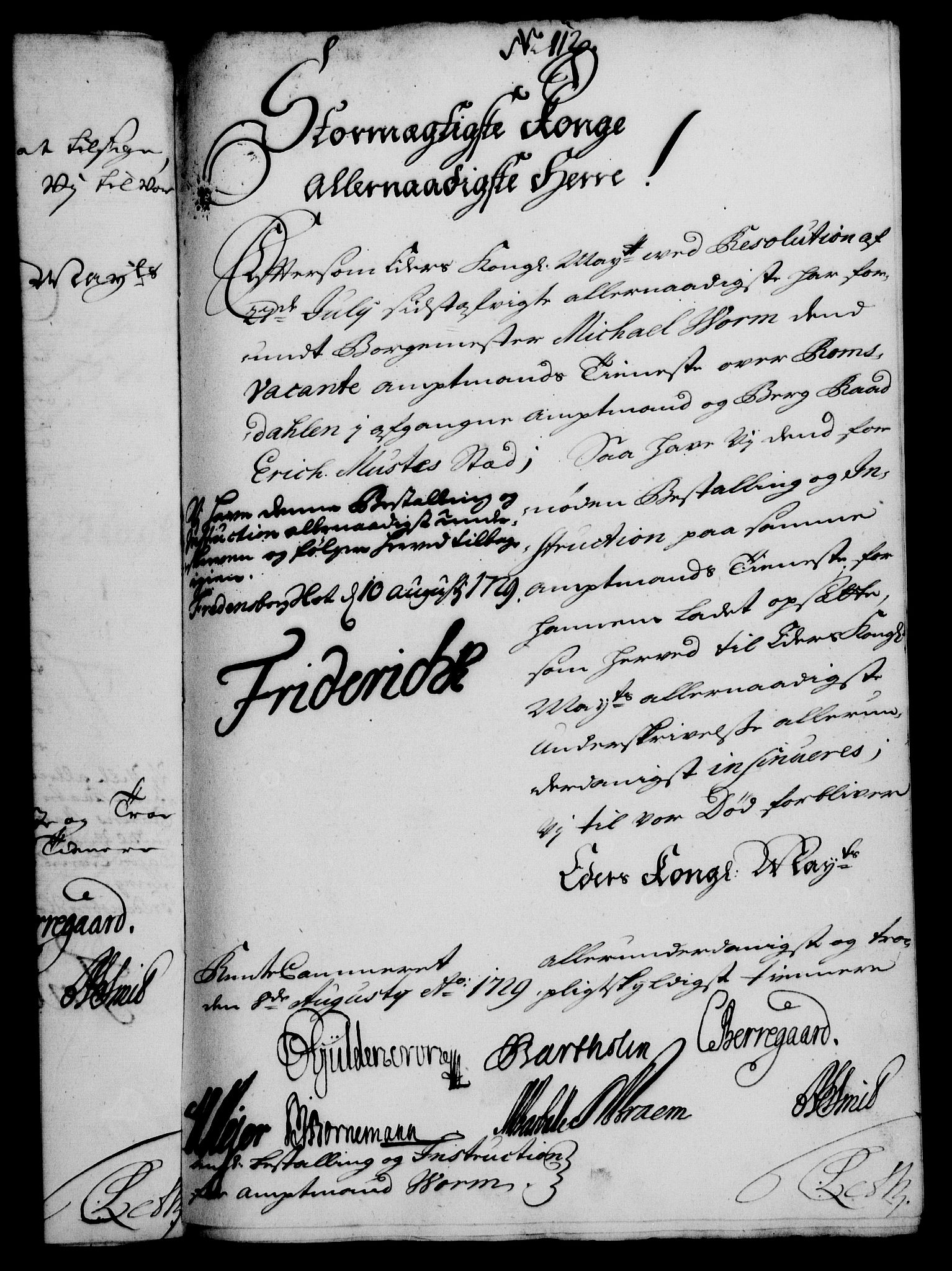 Rentekammeret, Kammerkanselliet, RA/EA-3111/G/Gf/Gfa/L0012: Norsk relasjons- og resolusjonsprotokoll (merket RK 52.12), 1729, s. 613