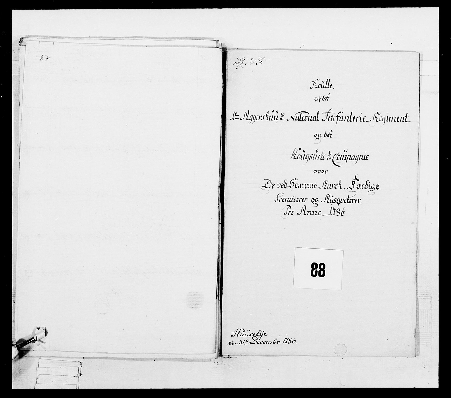 Generalitets- og kommissariatskollegiet, Det kongelige norske kommissariatskollegium, AV/RA-EA-5420/E/Eh/L0038: 1. Akershusiske nasjonale infanteriregiment, 1776-1788, s. 359