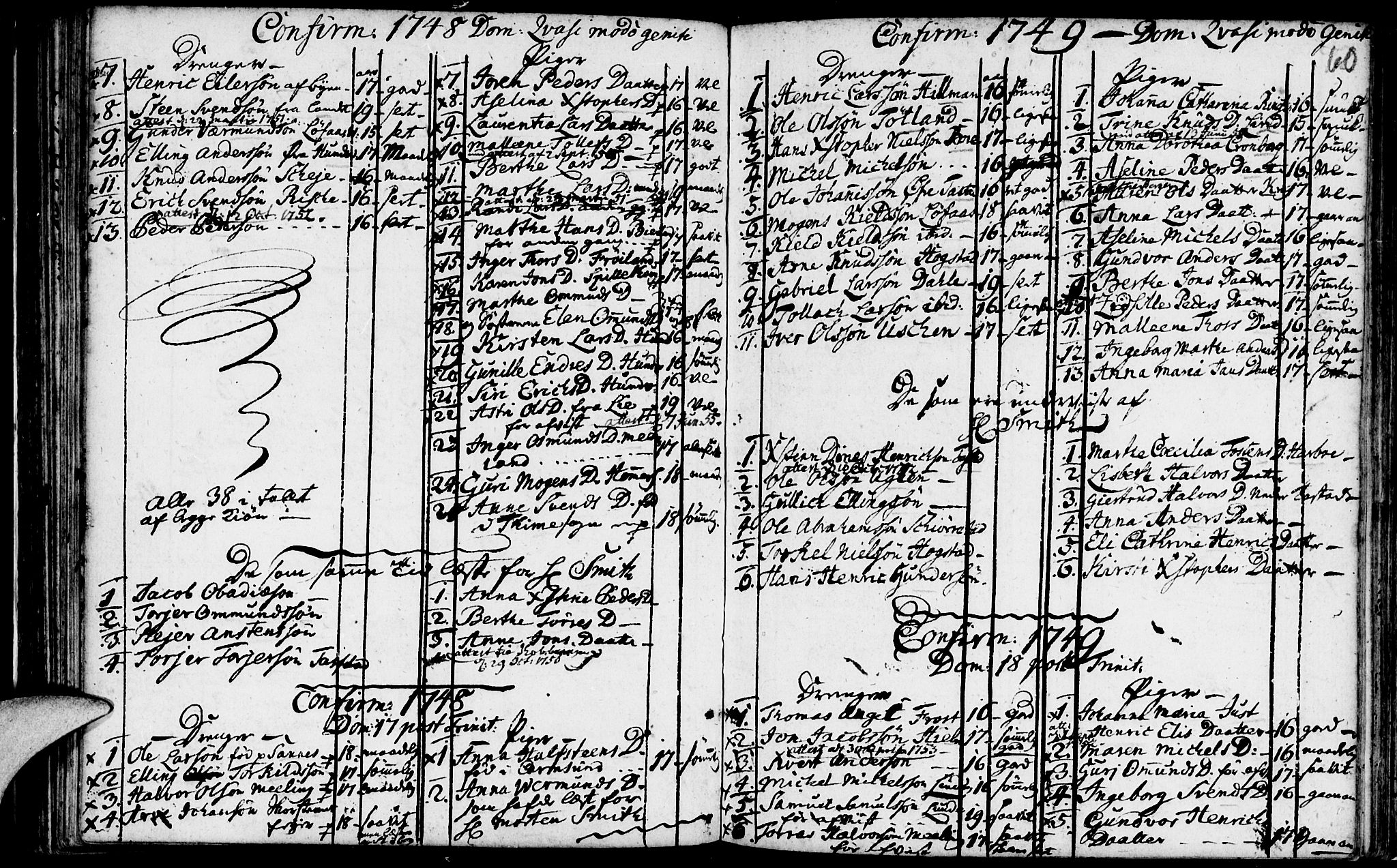 Domkirken sokneprestkontor, AV/SAST-A-101812/001/30/30BA/L0003: Ministerialbok nr. A 3 /1, 1738-1760, s. 60