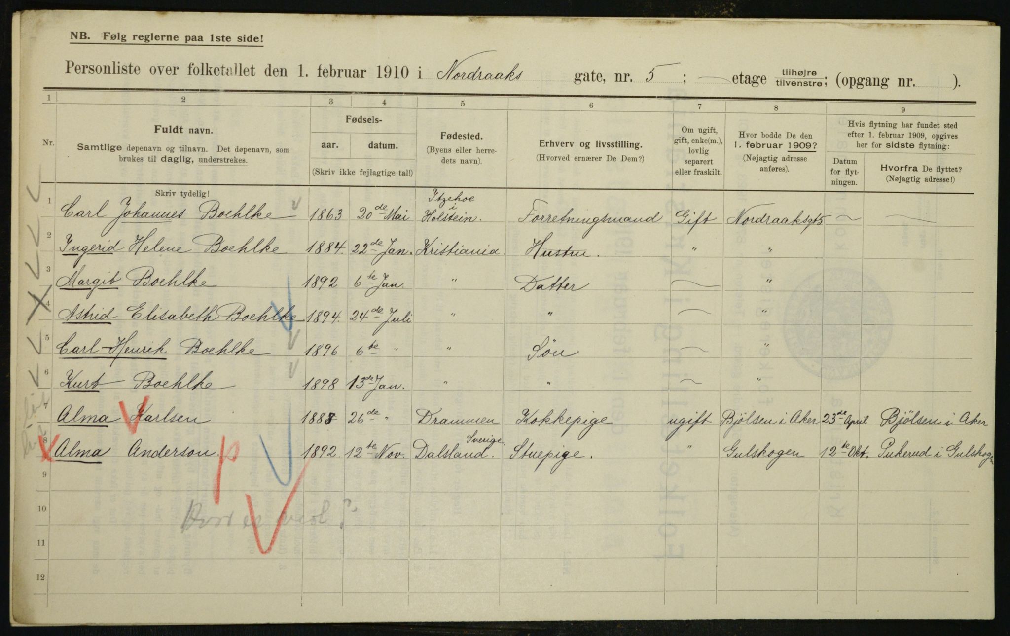 OBA, Kommunal folketelling 1.2.1910 for Kristiania, 1910, s. 71288