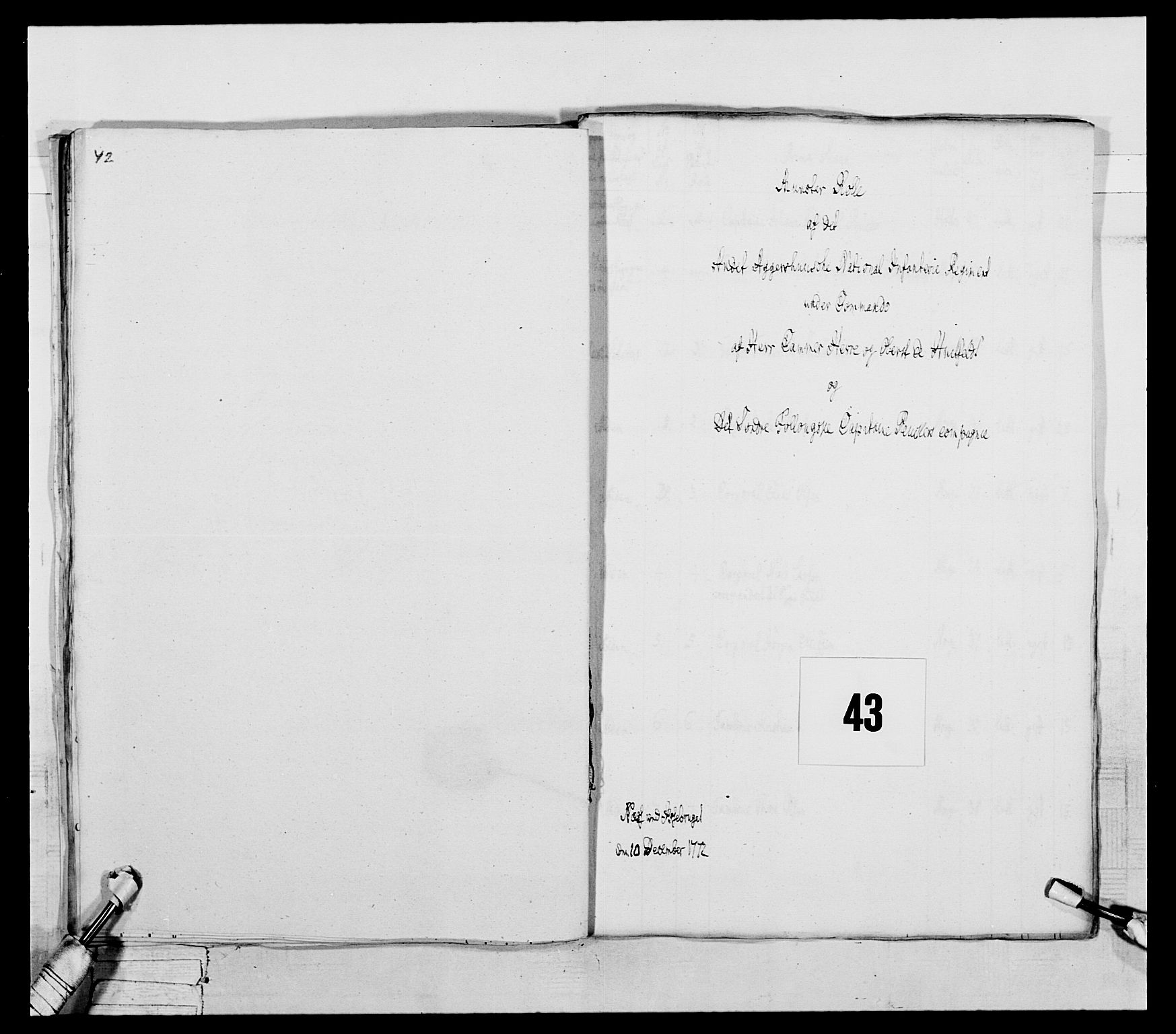 Generalitets- og kommissariatskollegiet, Det kongelige norske kommissariatskollegium, AV/RA-EA-5420/E/Eh/L0043a: 2. Akershusiske nasjonale infanteriregiment, 1767-1778, s. 310