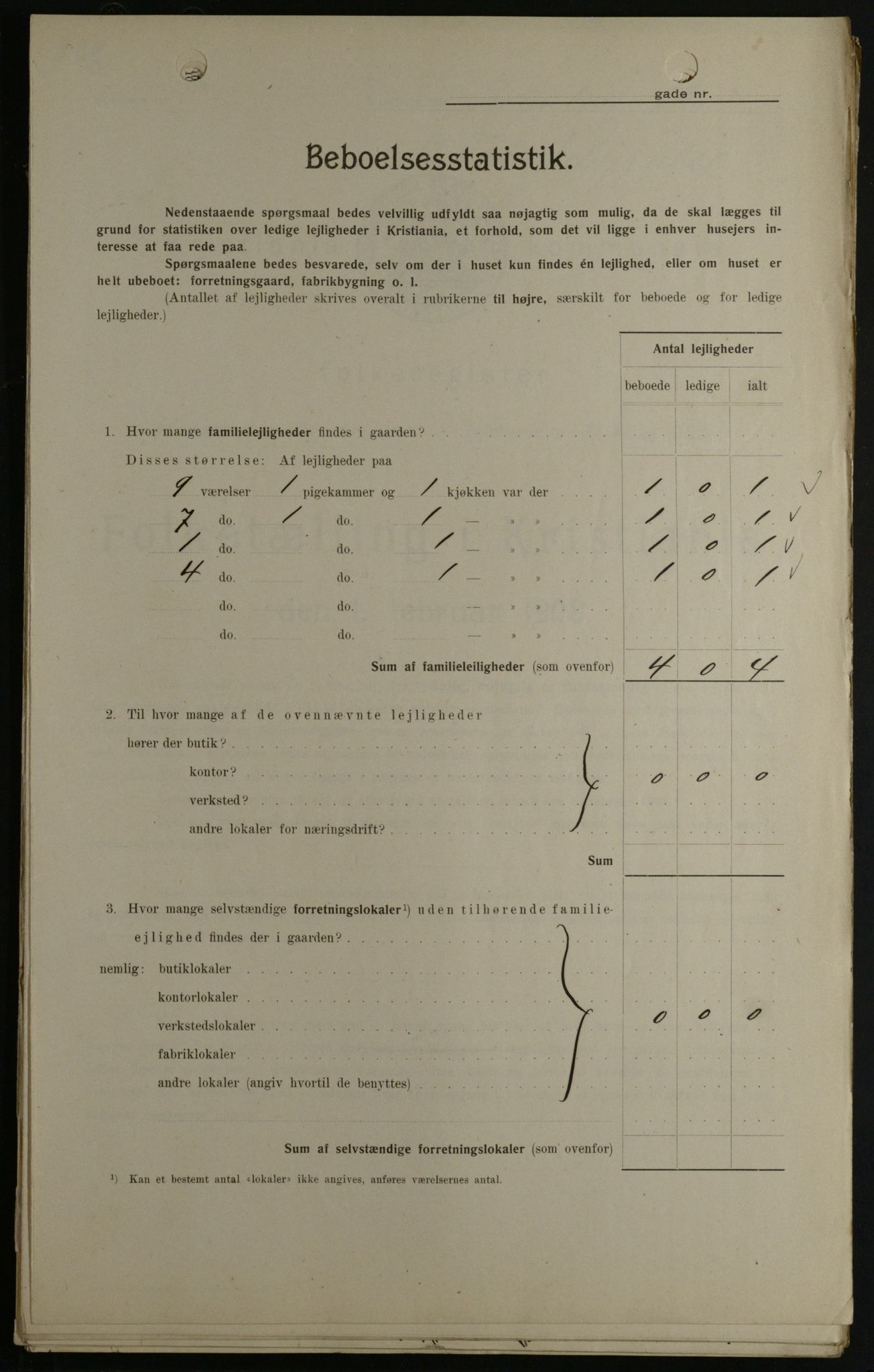 OBA, Kommunal folketelling 1.2.1908 for Kristiania kjøpstad, 1908, s. 74941