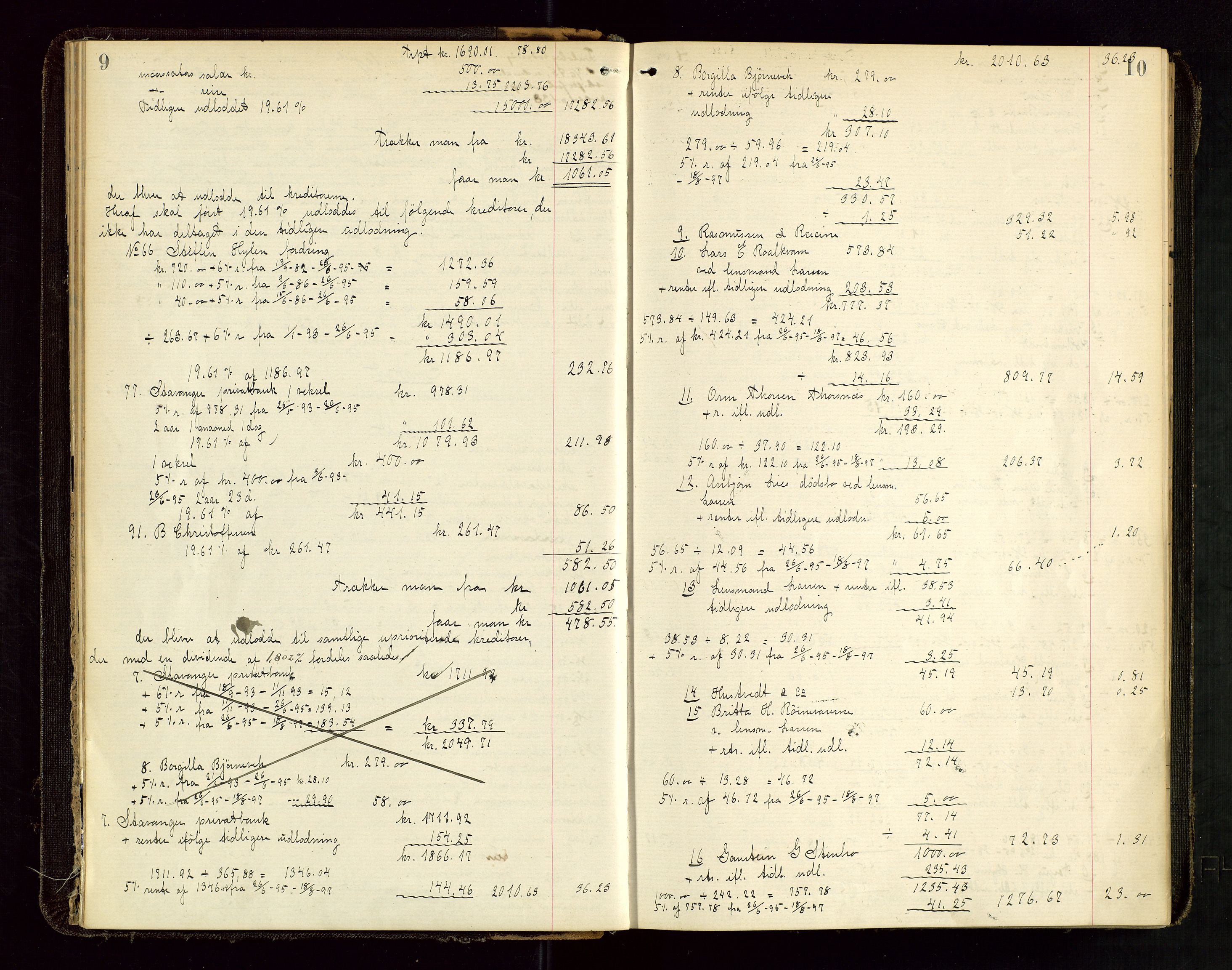 Ryfylke tingrett, SAST/A-100055/001/IV/IVD/L0030: Skifteprotokoll, register i protokollen, 1897-1899, s. 9-10