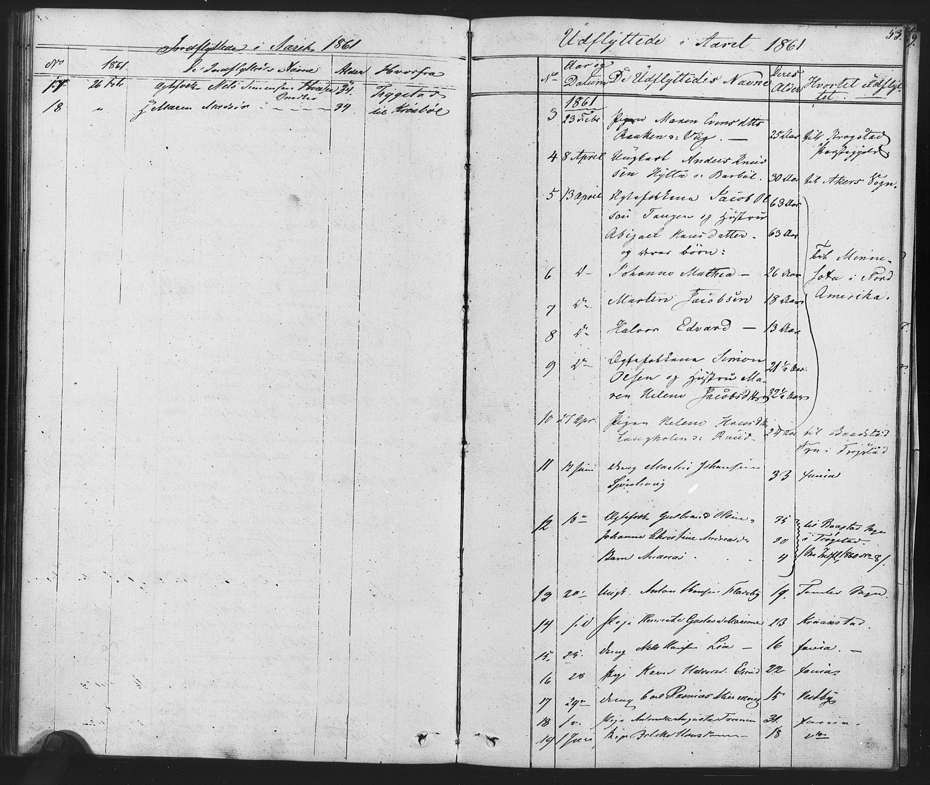 Enebakk prestekontor Kirkebøker, AV/SAO-A-10171c/F/Fa/L0014: Ministerialbok nr. I 14, 1833-1878, s. 53