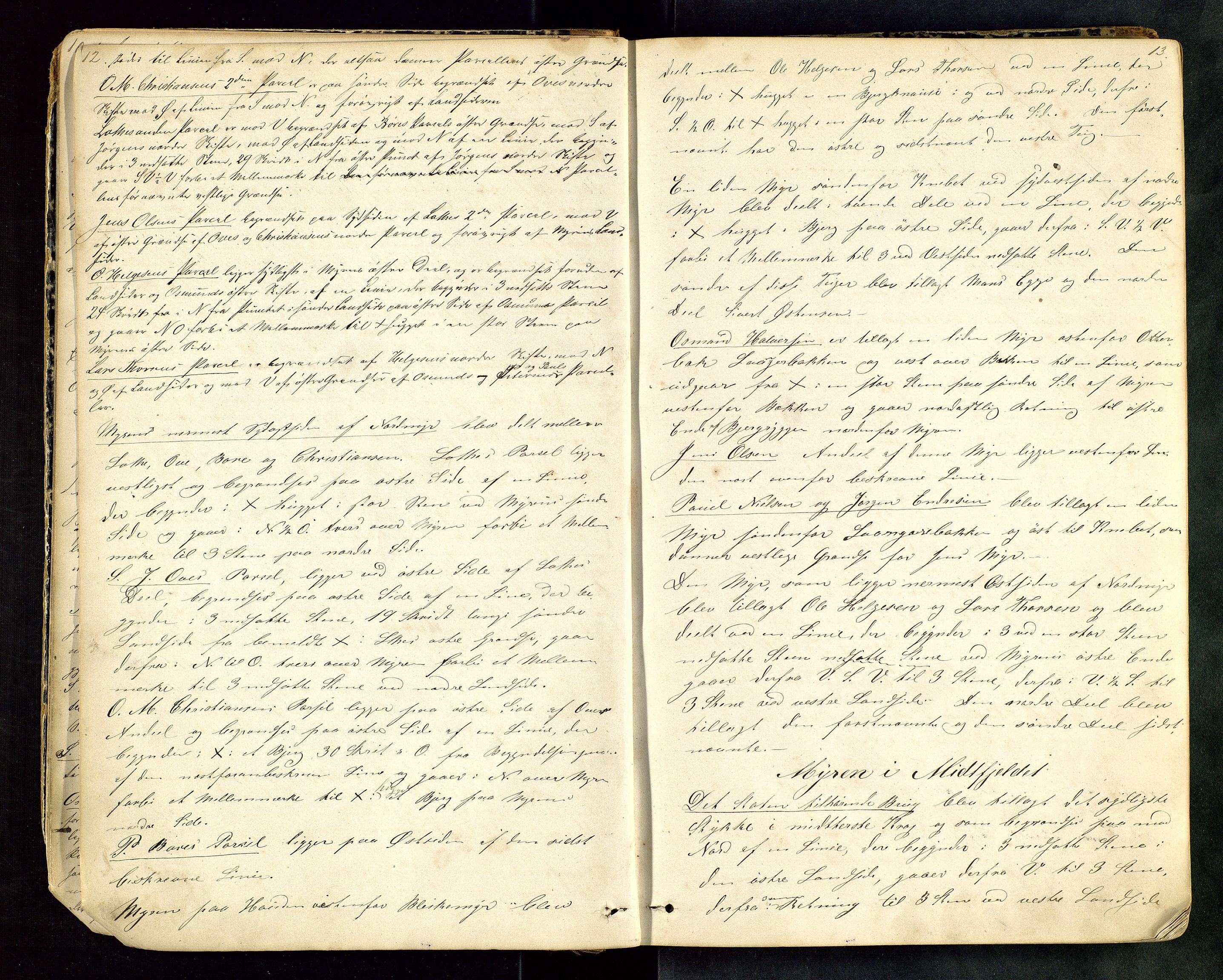 Rogaland jordskifterett, AV/SAST-A-102426/Oa/L0002: Forhandlingsprotokoll, 1865-1871, s. 12-13
