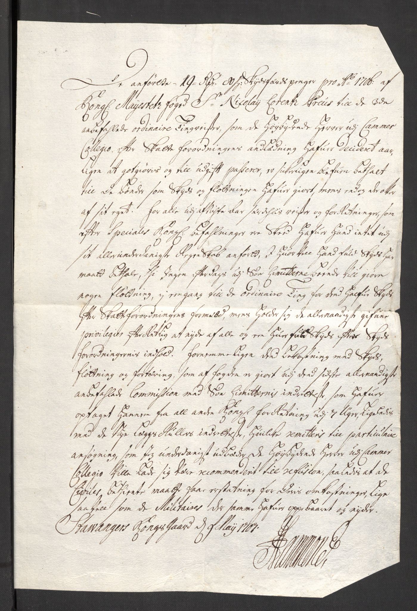 Rentekammeret inntil 1814, Reviderte regnskaper, Fogderegnskap, RA/EA-4092/R46/L2733: Fogderegnskap Jæren og Dalane, 1705-1708, s. 197