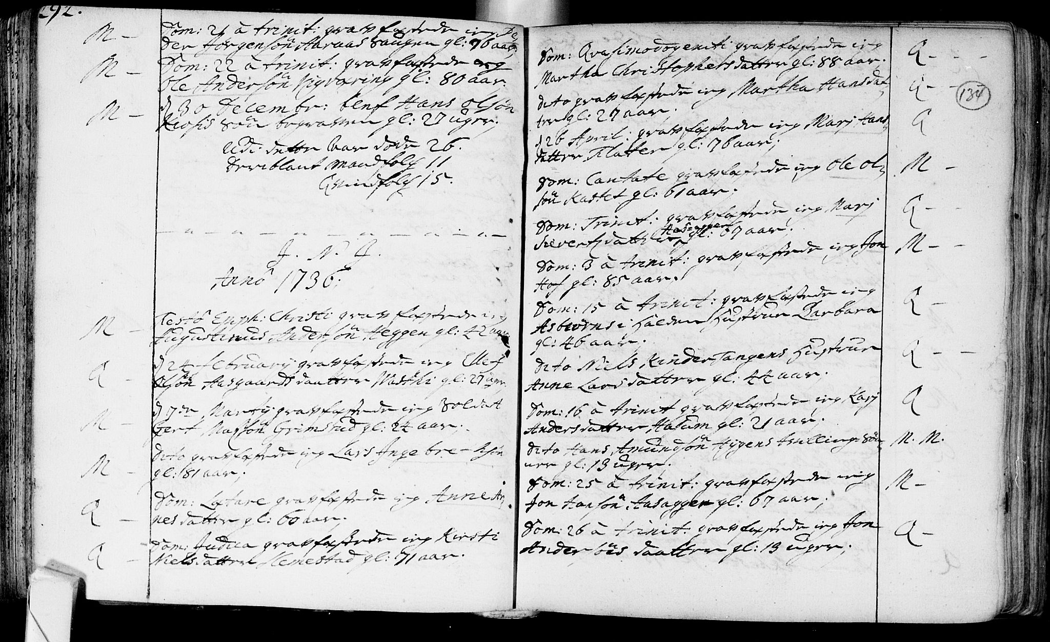Røyken kirkebøker, SAKO/A-241/F/Fa/L0002: Ministerialbok nr. 2, 1731-1782, s. 134