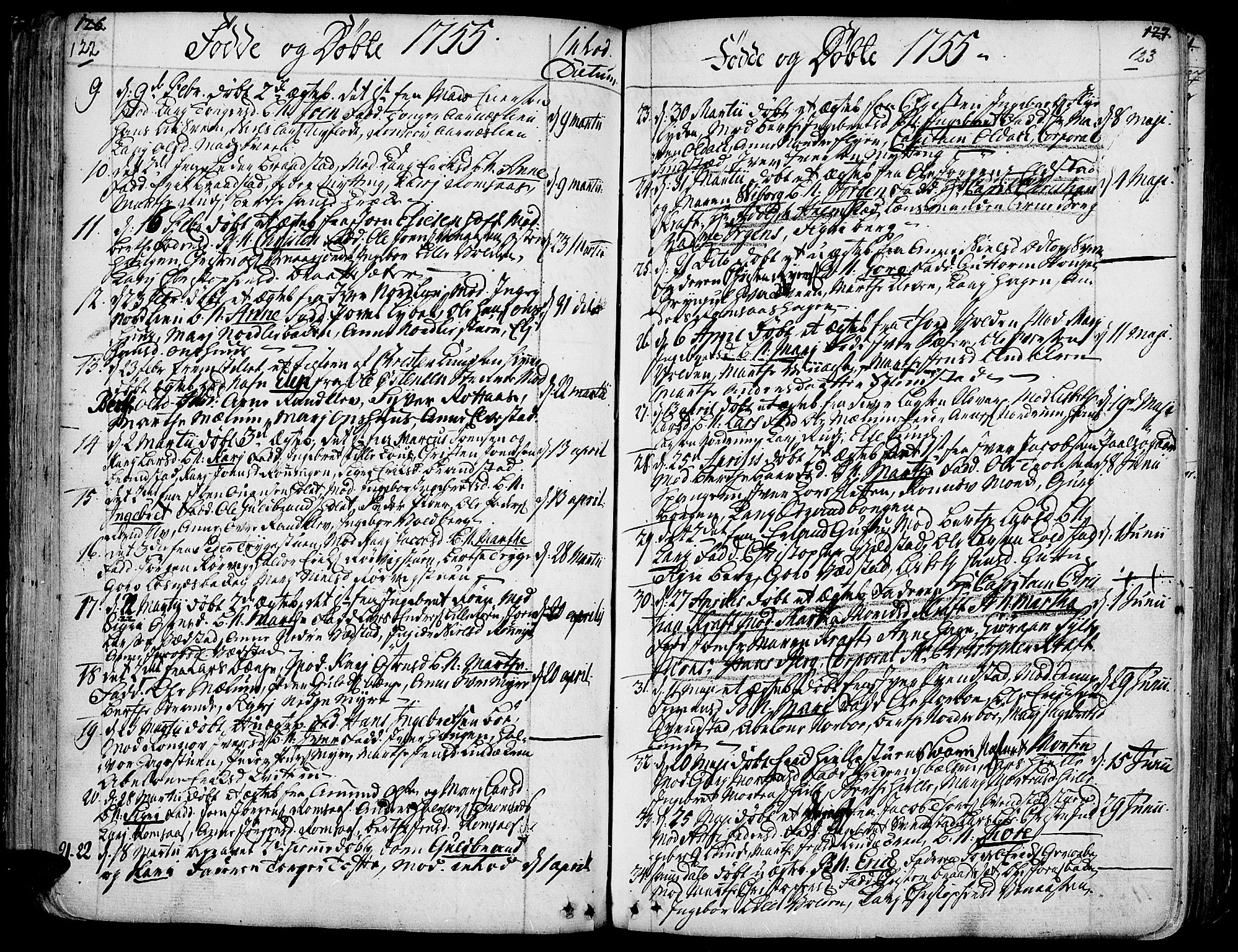 Ringebu prestekontor, AV/SAH-PREST-082/H/Ha/Haa/L0002: Ministerialbok nr. 2, 1734-1780, s. 122-123