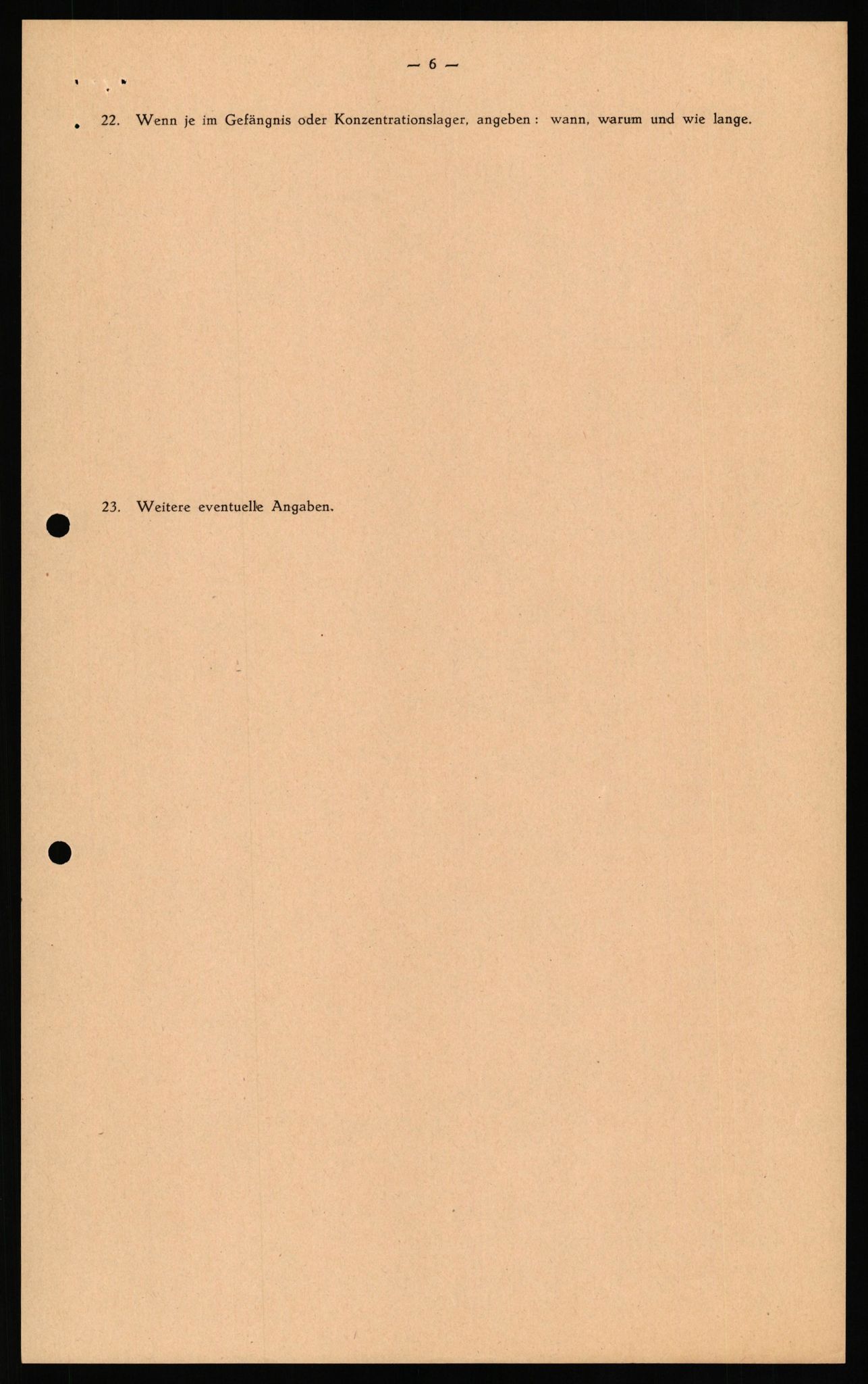 Forsvaret, Forsvarets overkommando II, AV/RA-RAFA-3915/D/Db/L0032: CI Questionaires. Tyske okkupasjonsstyrker i Norge. Tyskere., 1945-1946, s. 7