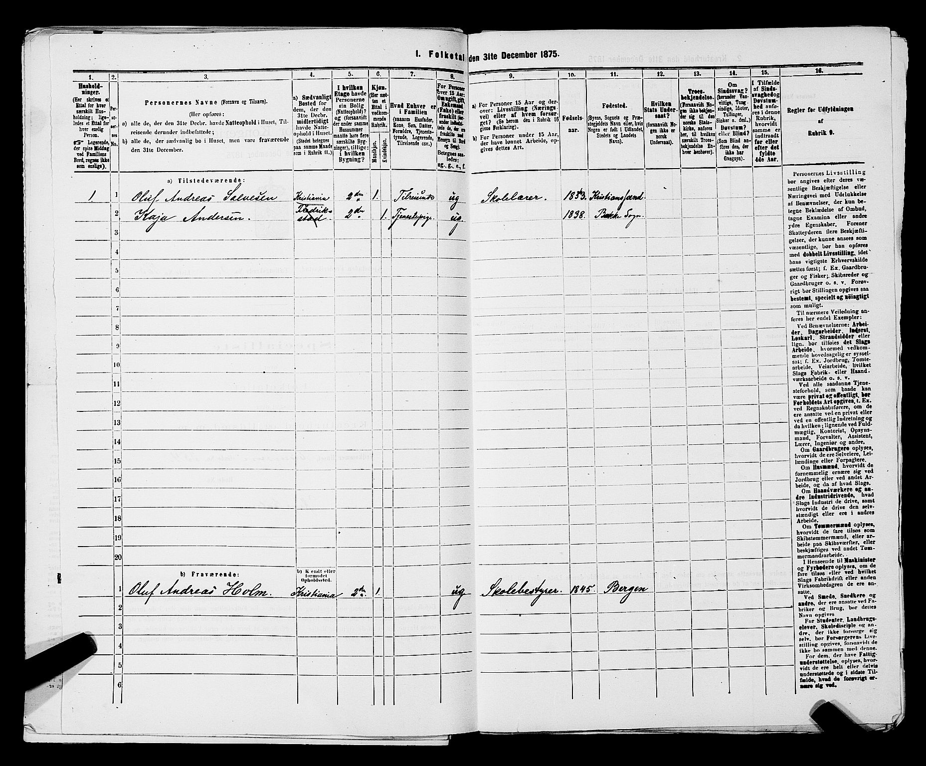 RA, Folketelling 1875 for 0103B Fredrikstad prestegjeld, Fredrikstad kjøpstad, 1875, s. 1127