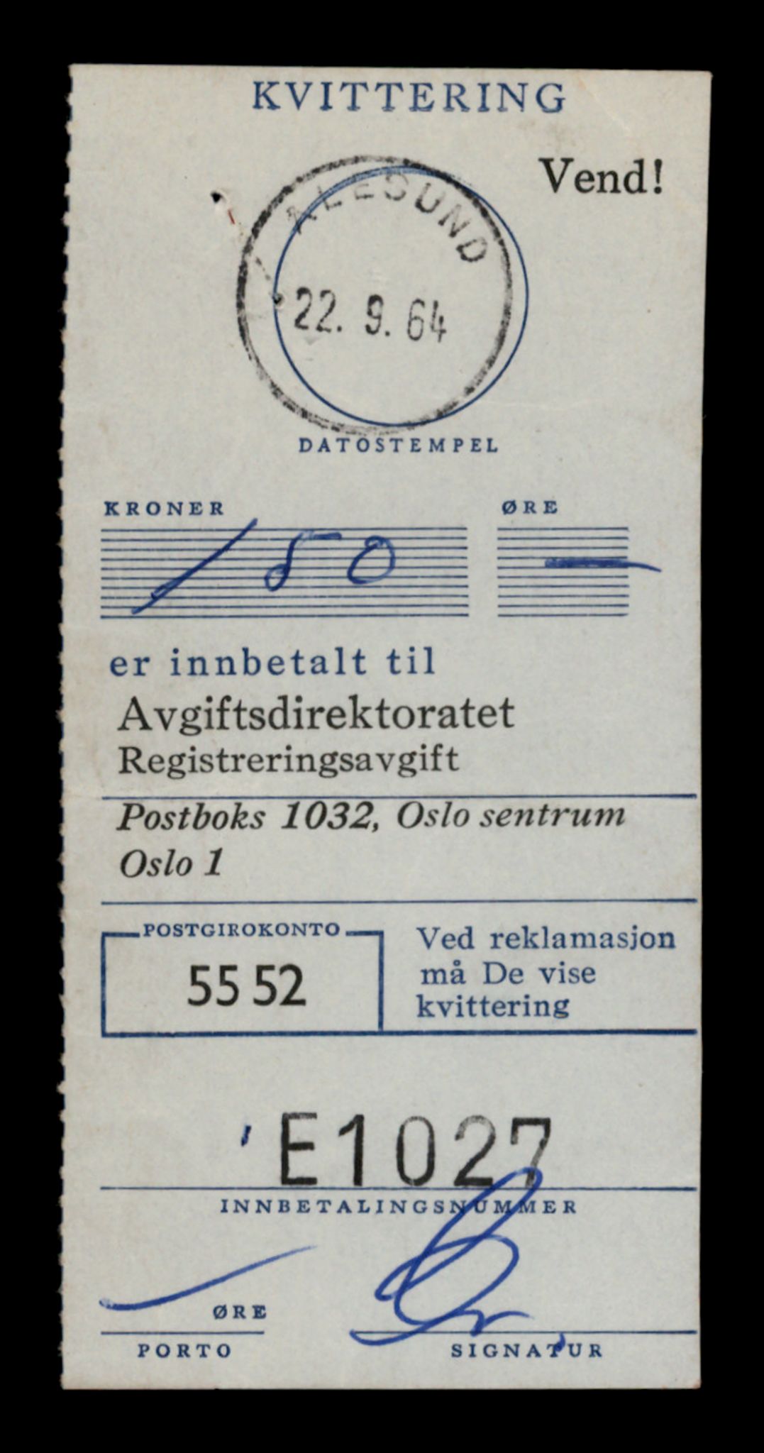 Møre og Romsdal vegkontor - Ålesund trafikkstasjon, SAT/A-4099/F/Fe/L0026: Registreringskort for kjøretøy T 11046 - T 11160, 1927-1998, s. 5