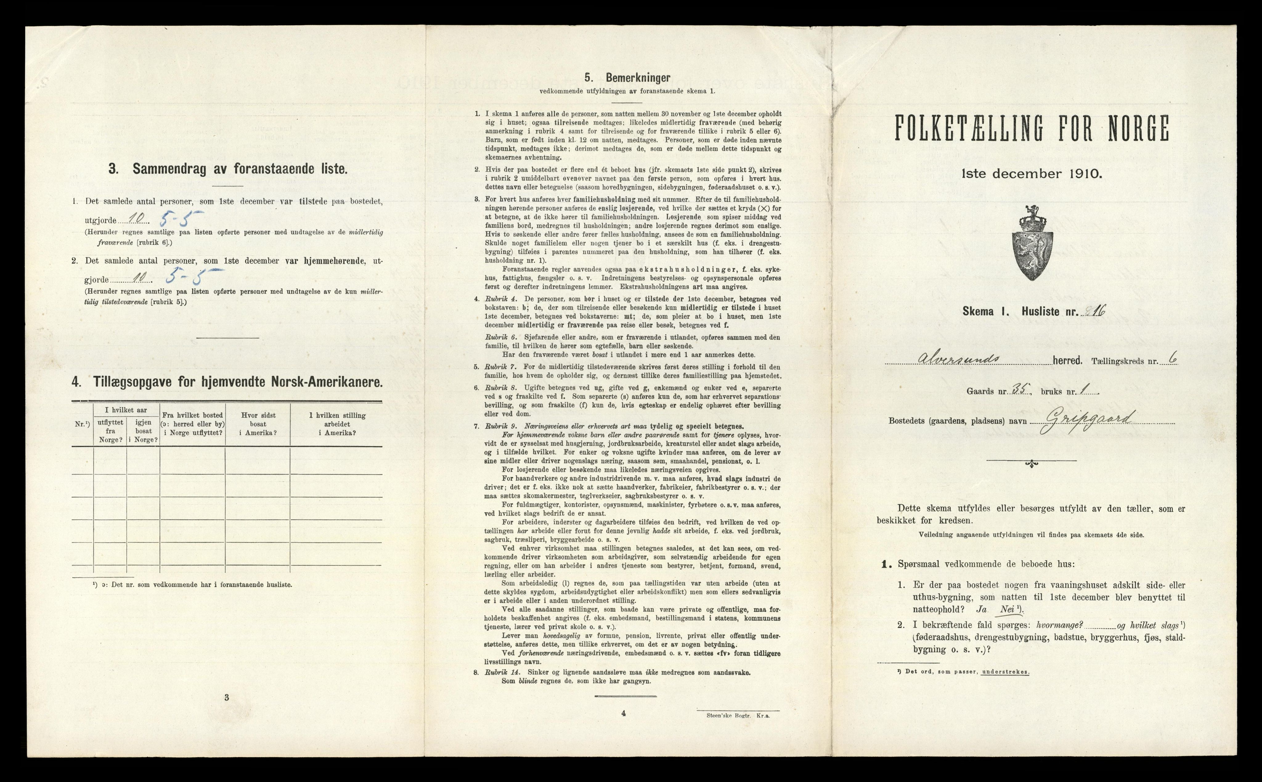 RA, Folketelling 1910 for 1257 Alversund herred, 1910, s. 534