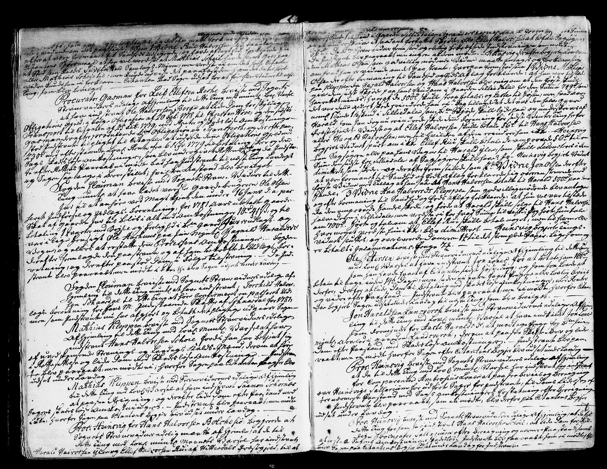 Vest-Telemark sorenskriveri, AV/SAKO-A-134/F/Fa/L0038: Tingbok, 1782-1784, s. 6