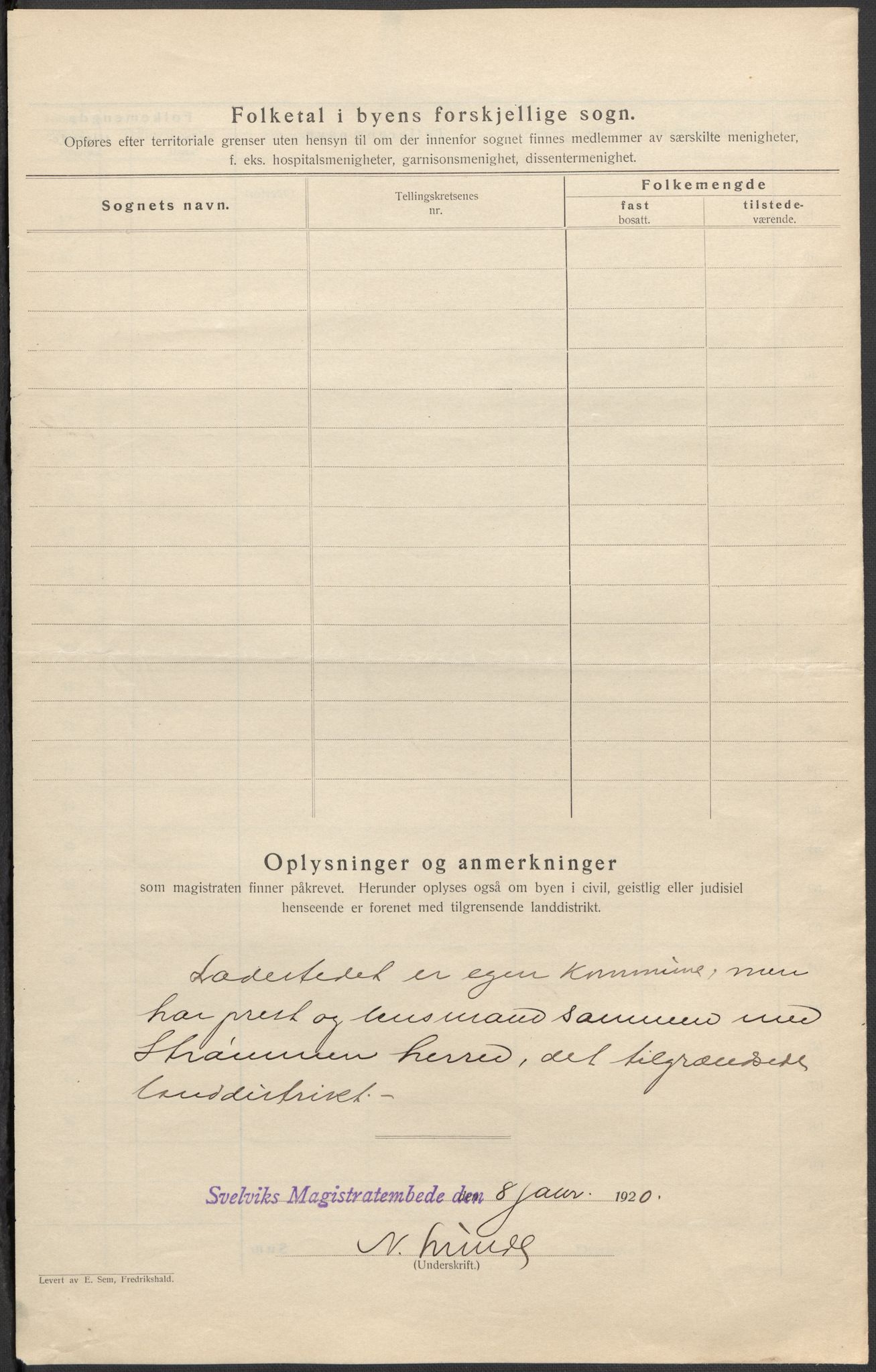 SAKO, Folketelling 1920 for 0701 Svelvik ladested, 1920, s. 3