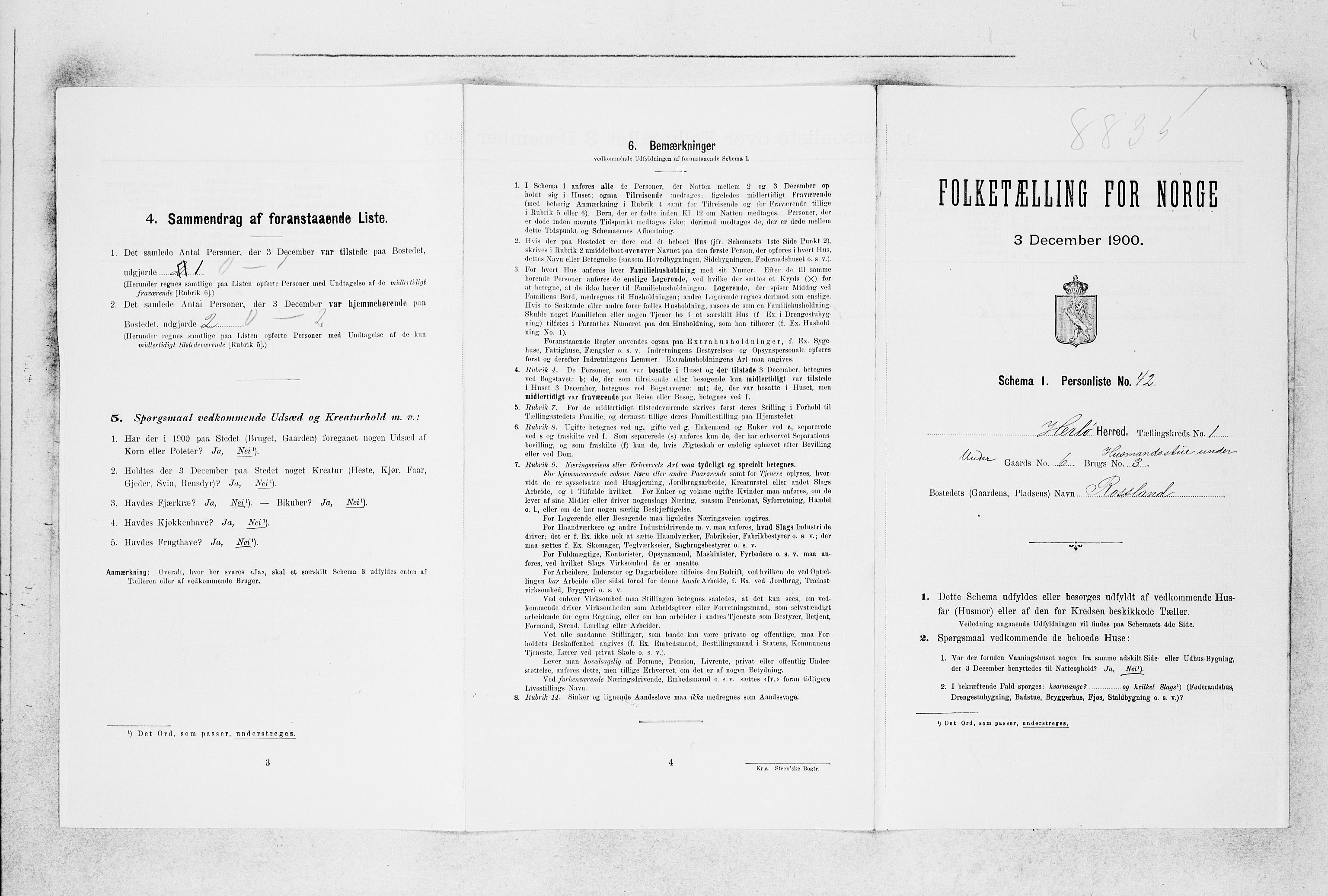 SAB, Folketelling 1900 for 1258 Herdla herred, 1900, s. 156