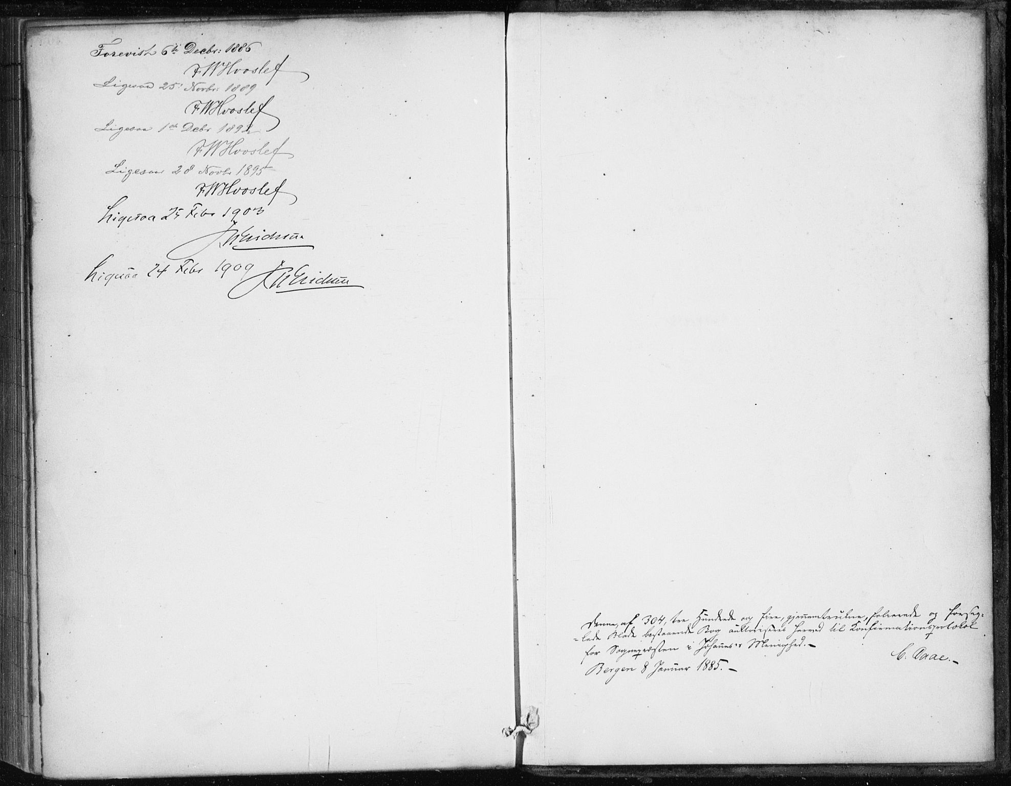 Johanneskirken sokneprestembete, SAB/A-76001/H/Haa/L0008: Ministerialbok nr. C 1, 1885-1907
