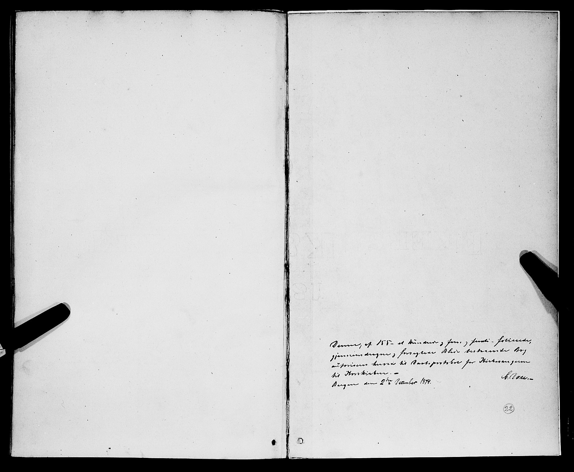Korskirken sokneprestembete, SAB/A-76101/H/Hab: Klokkerbok nr. B 7, 1874-1878, s. 156