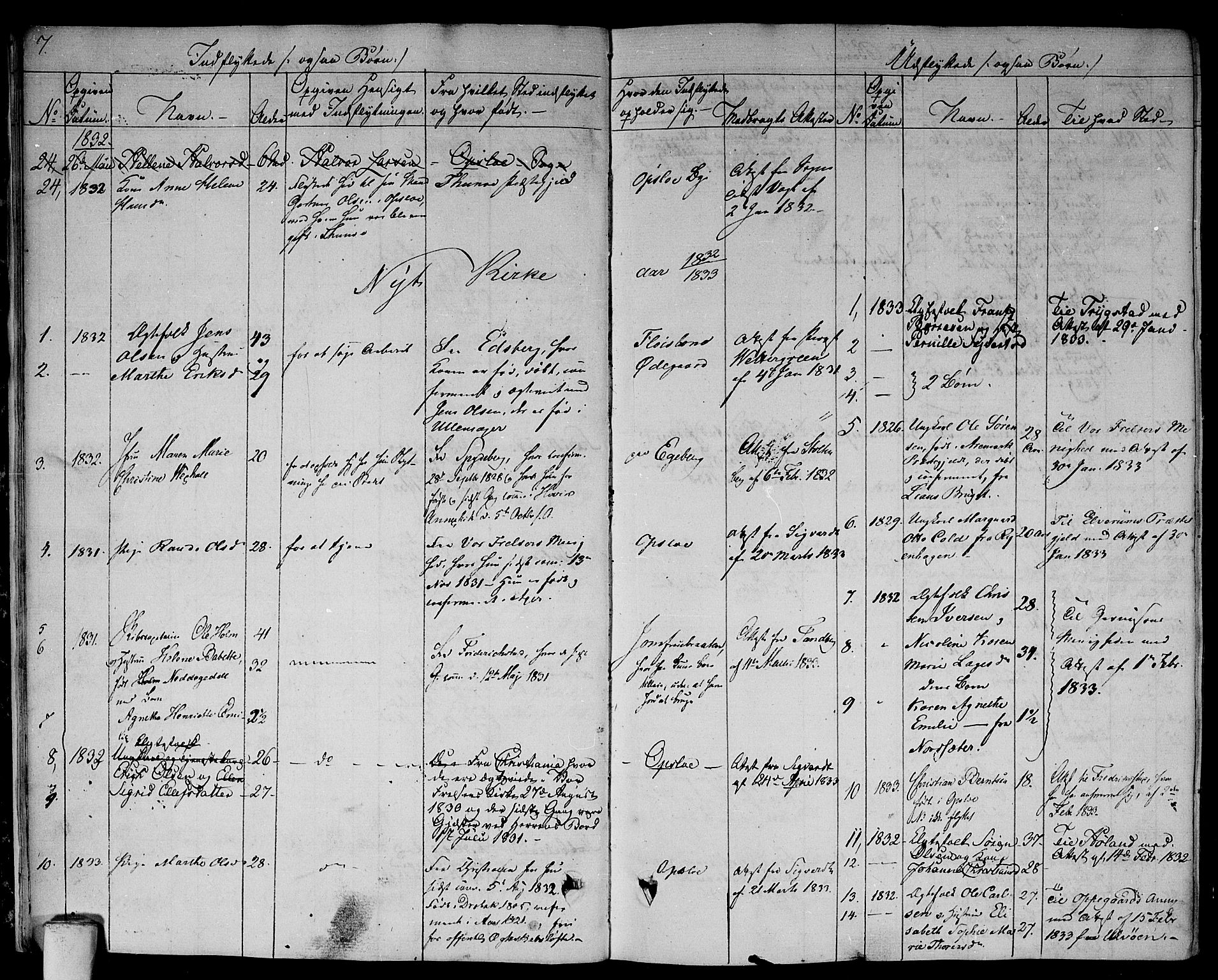 Aker prestekontor kirkebøker, AV/SAO-A-10861/F/L0016: Ministerialbok nr. 16, 1827-1841, s. 7