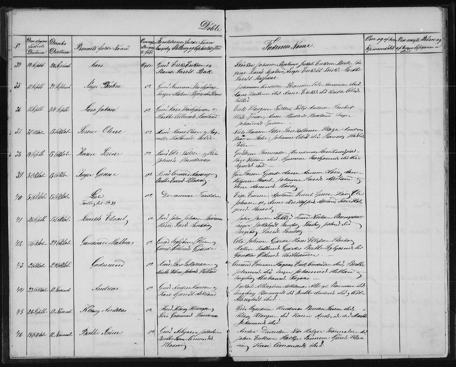 Tysvær sokneprestkontor, AV/SAST-A -101864/H/Ha/Hab/L0003: Klokkerbok nr. B 3, 1868-1882
