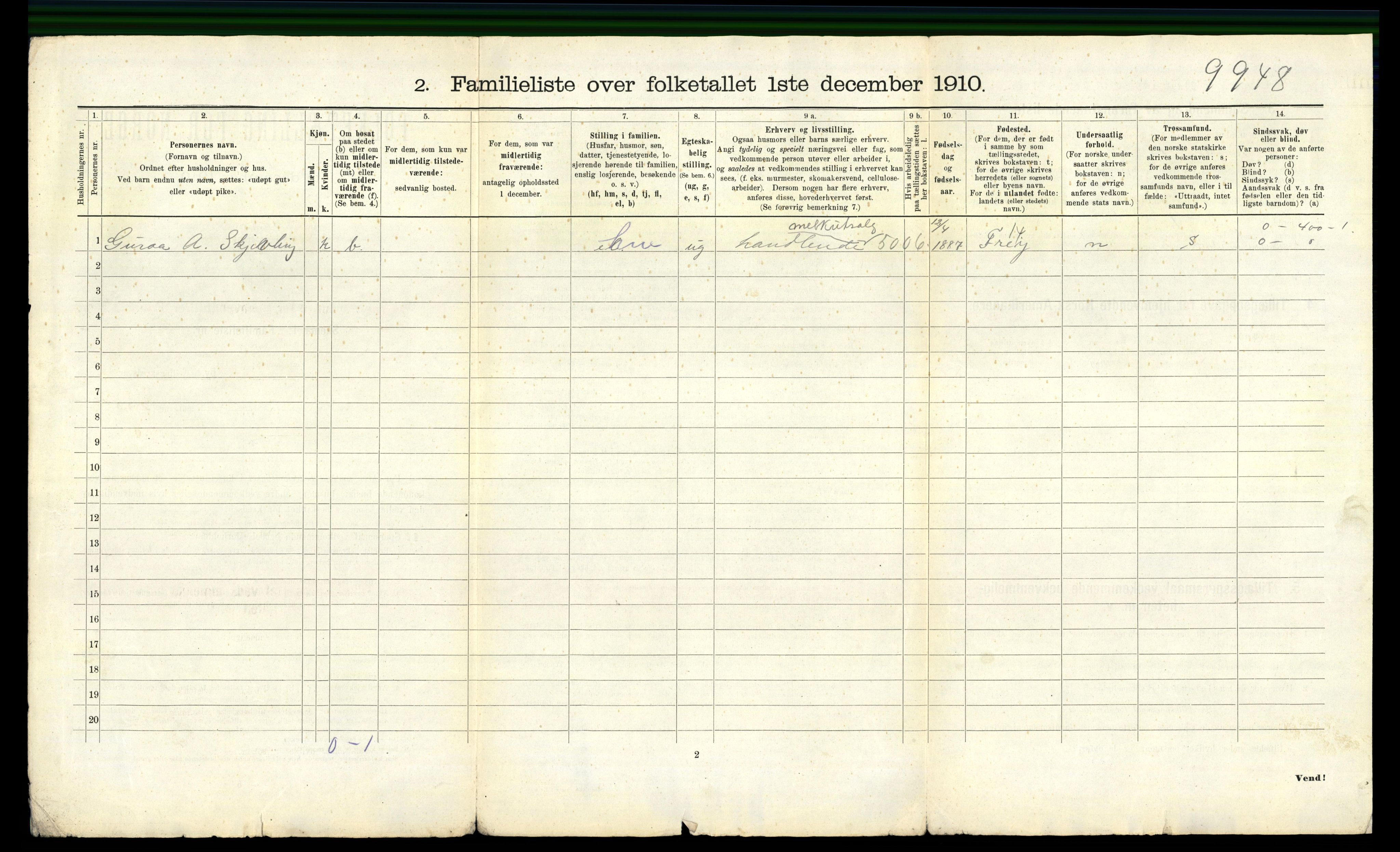 RA, Folketelling 1910 for 1503 Kristiansund kjøpstad, 1910, s. 1730