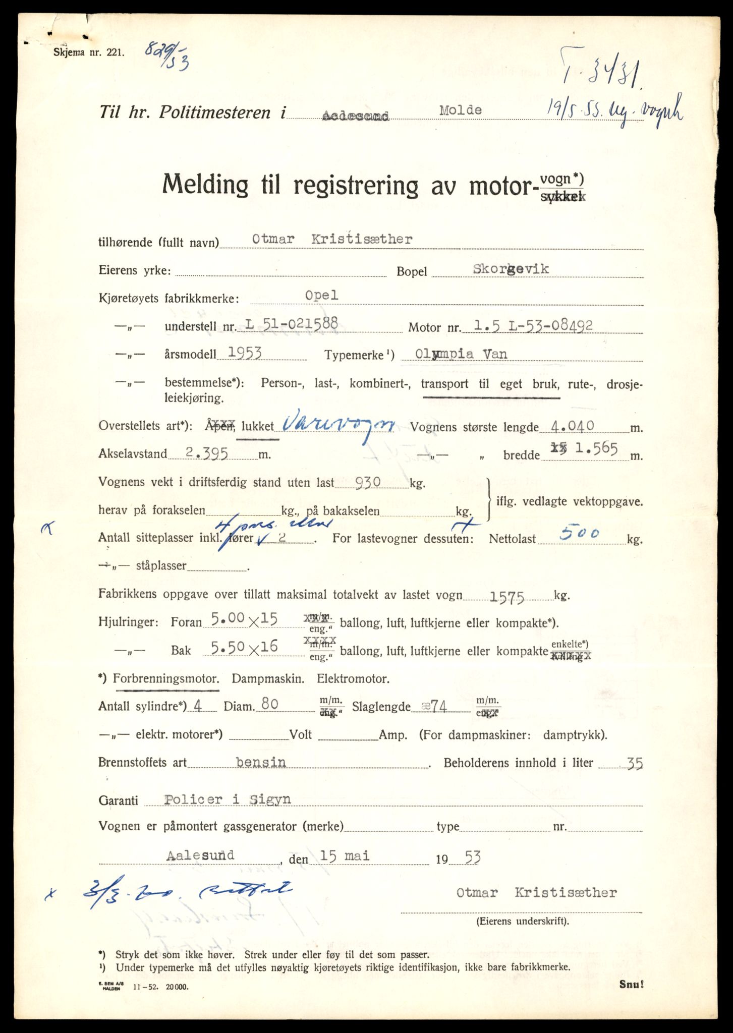 Møre og Romsdal vegkontor - Ålesund trafikkstasjon, AV/SAT-A-4099/F/Fe/L0045: Registreringskort for kjøretøy T 14320 - T 14444, 1927-1998, s. 2755