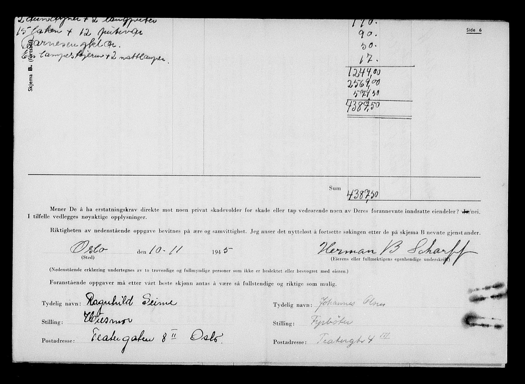 Justisdepartementet, Tilbakeføringskontoret for inndratte formuer, AV/RA-S-1564/H/Hc/Hcc/L0978: --, 1945-1947, s. 15