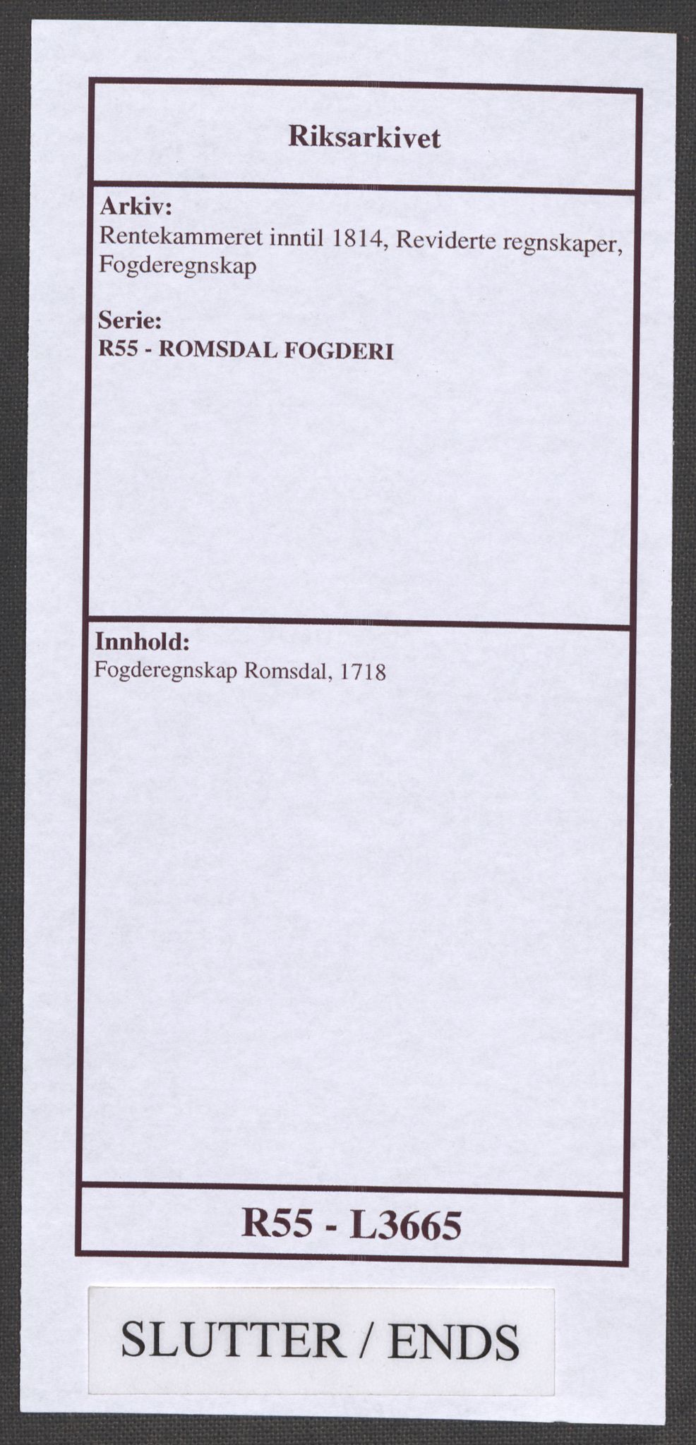 Rentekammeret inntil 1814, Reviderte regnskaper, Fogderegnskap, AV/RA-EA-4092/R55/L3665: Fogderegnskap Romsdal, 1718, s. 271