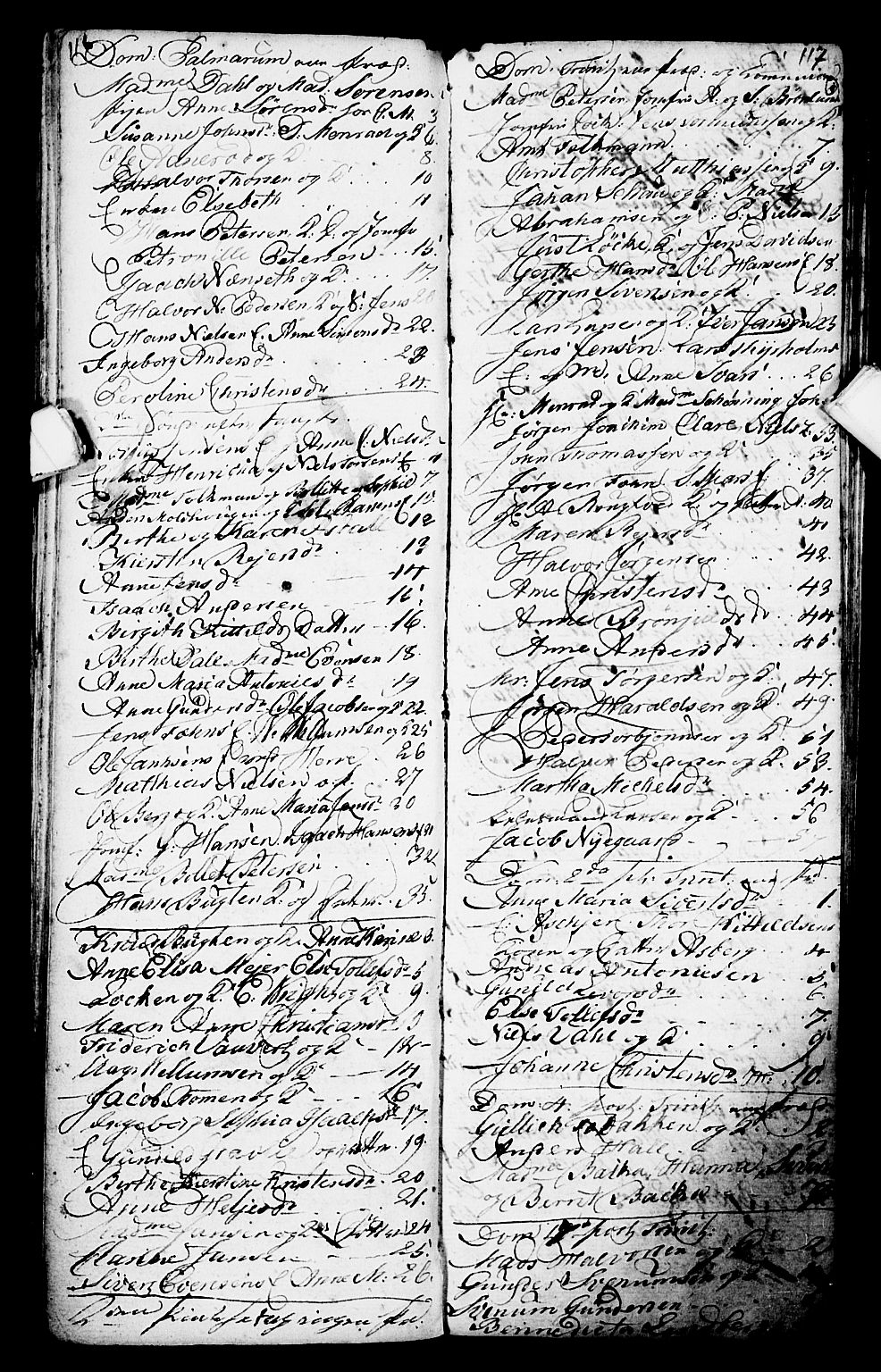 Porsgrunn kirkebøker , SAKO/A-104/G/Ga/L0001: Klokkerbok nr. I 1, 1766-1790, s. 116-117