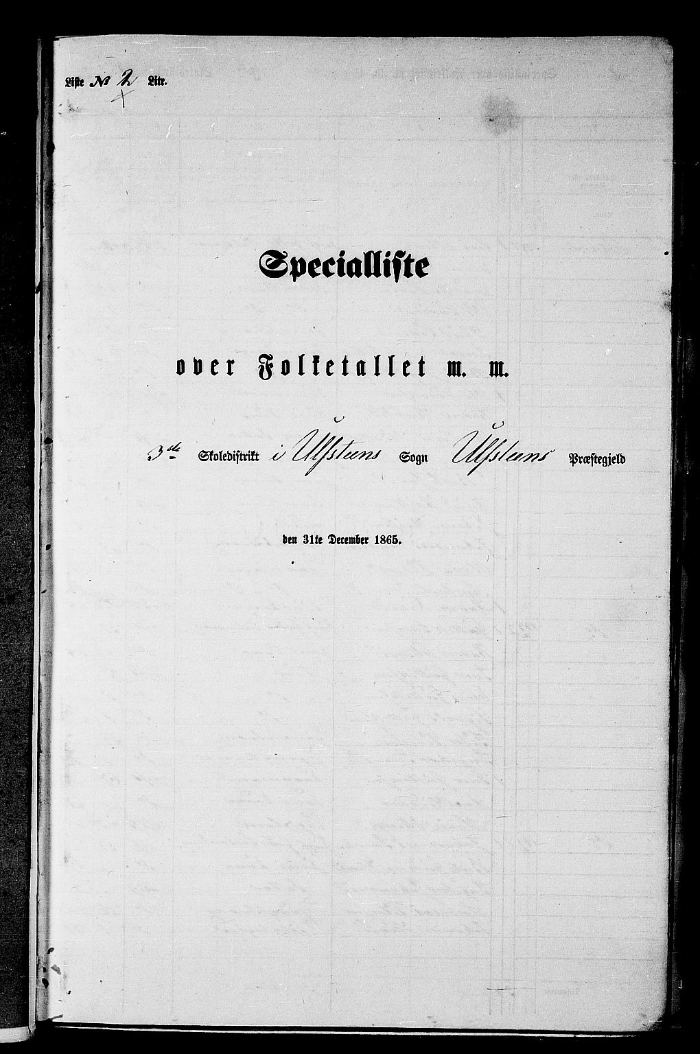 RA, Folketelling 1865 for 1516P Ulstein prestegjeld, 1865, s. 24