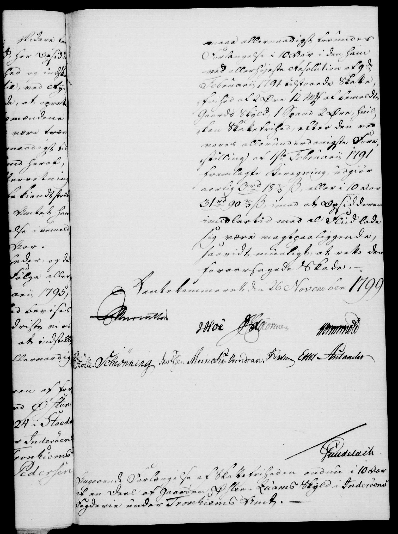Rentekammeret, Kammerkanselliet, RA/EA-3111/G/Gf/Gfa/L0081: Norsk relasjons- og resolusjonsprotokoll (merket RK 52.81), 1799, s. 761