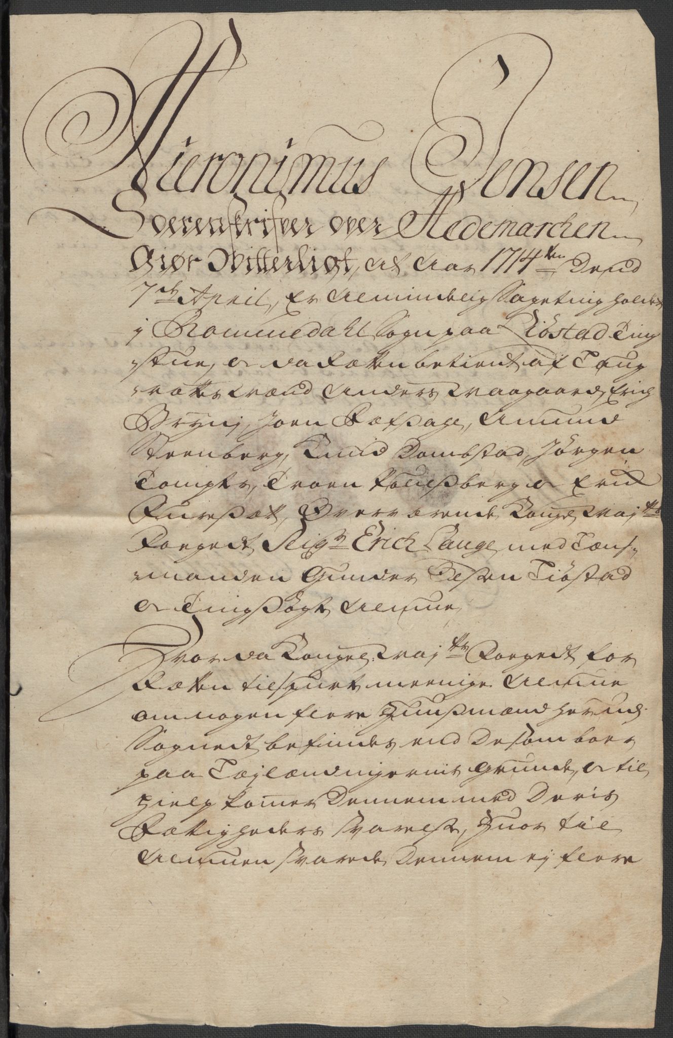 Rentekammeret inntil 1814, Reviderte regnskaper, Fogderegnskap, AV/RA-EA-4092/R16/L1051: Fogderegnskap Hedmark, 1714, s. 166