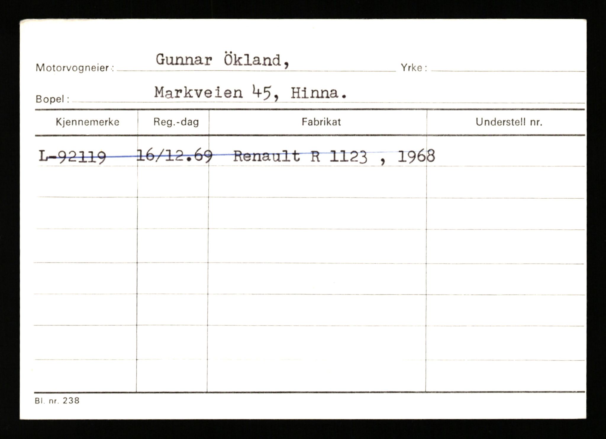 Stavanger trafikkstasjon, AV/SAST-A-101942/0/H/L0043: Viste - Øksendal, 1930-1971, s. 2432