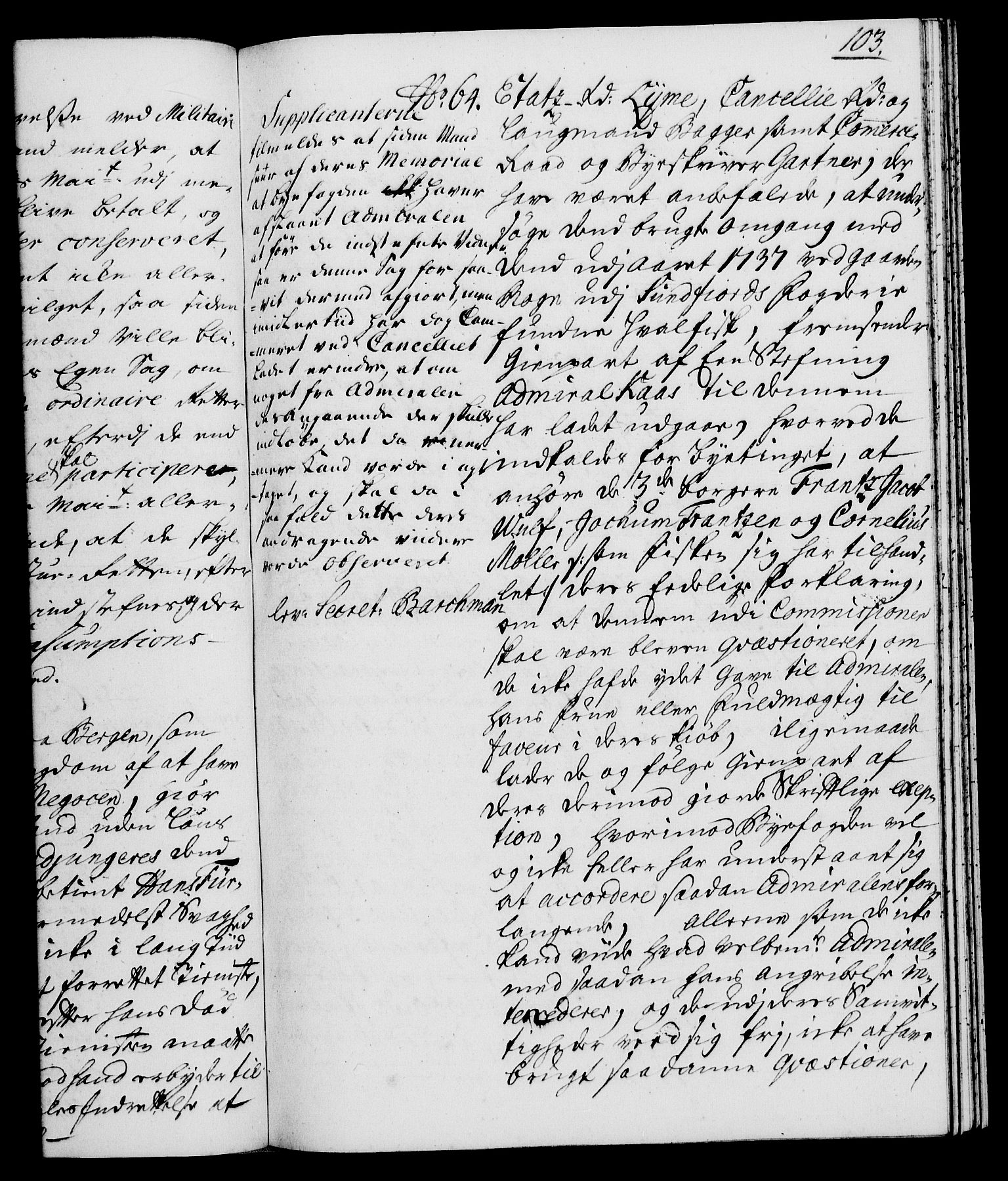 Rentekammeret, Kammerkanselliet, AV/RA-EA-3111/G/Gh/Gha/L0021: Norsk ekstraktmemorialprotokoll (merket RK 53.66), 1739, s. 103