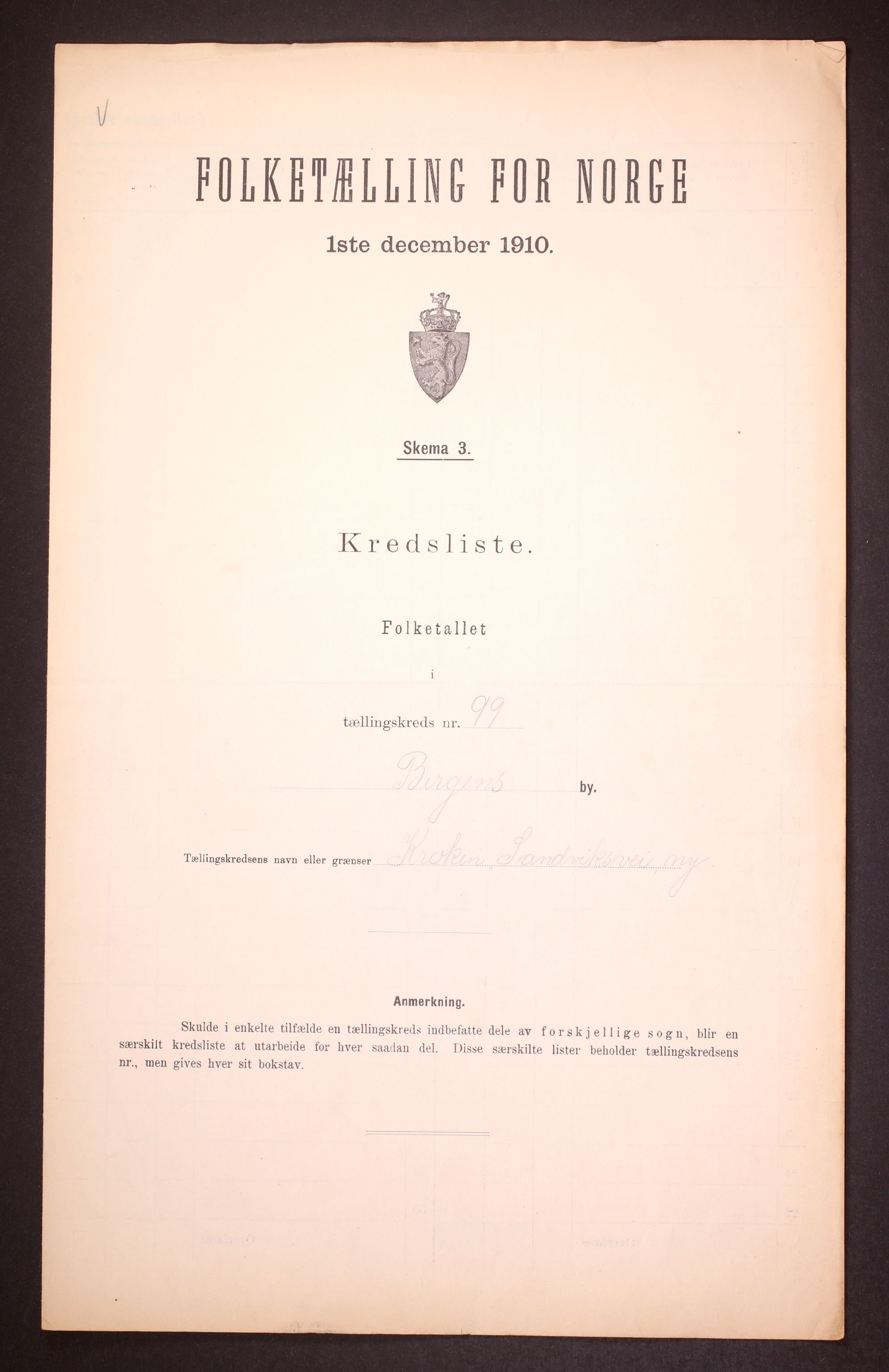 RA, Folketelling 1910 for 1301 Bergen kjøpstad, 1910, s. 302