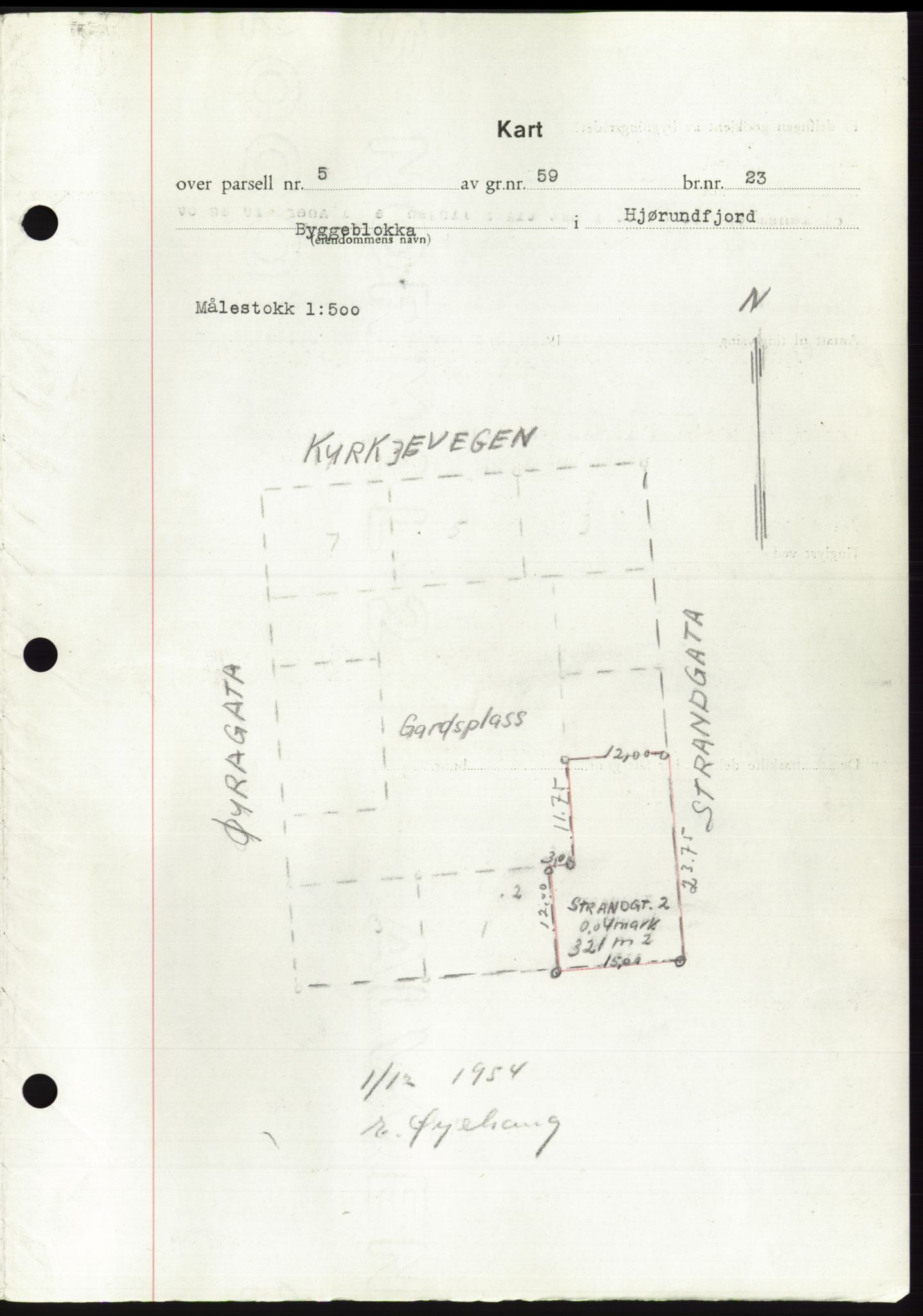 Søre Sunnmøre sorenskriveri, AV/SAT-A-4122/1/2/2C/L0099: Pantebok nr. 25A, 1954-1954, Dagboknr: 3400/1954