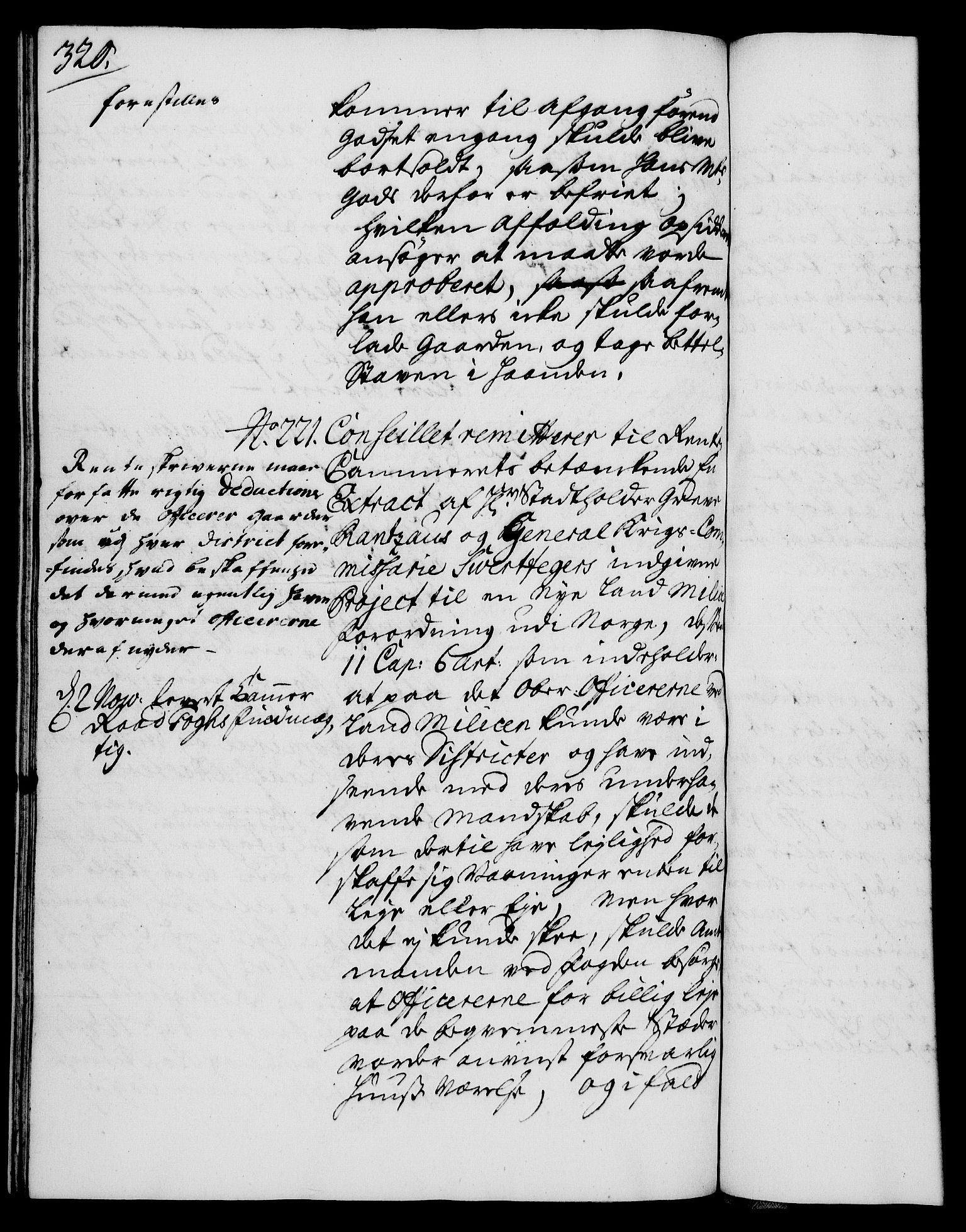 Rentekammeret, Kammerkanselliet, RA/EA-3111/G/Gh/Gha/L0017: Norsk ekstraktmemorialprotokoll (merket RK 53.62), 1735, s. 320