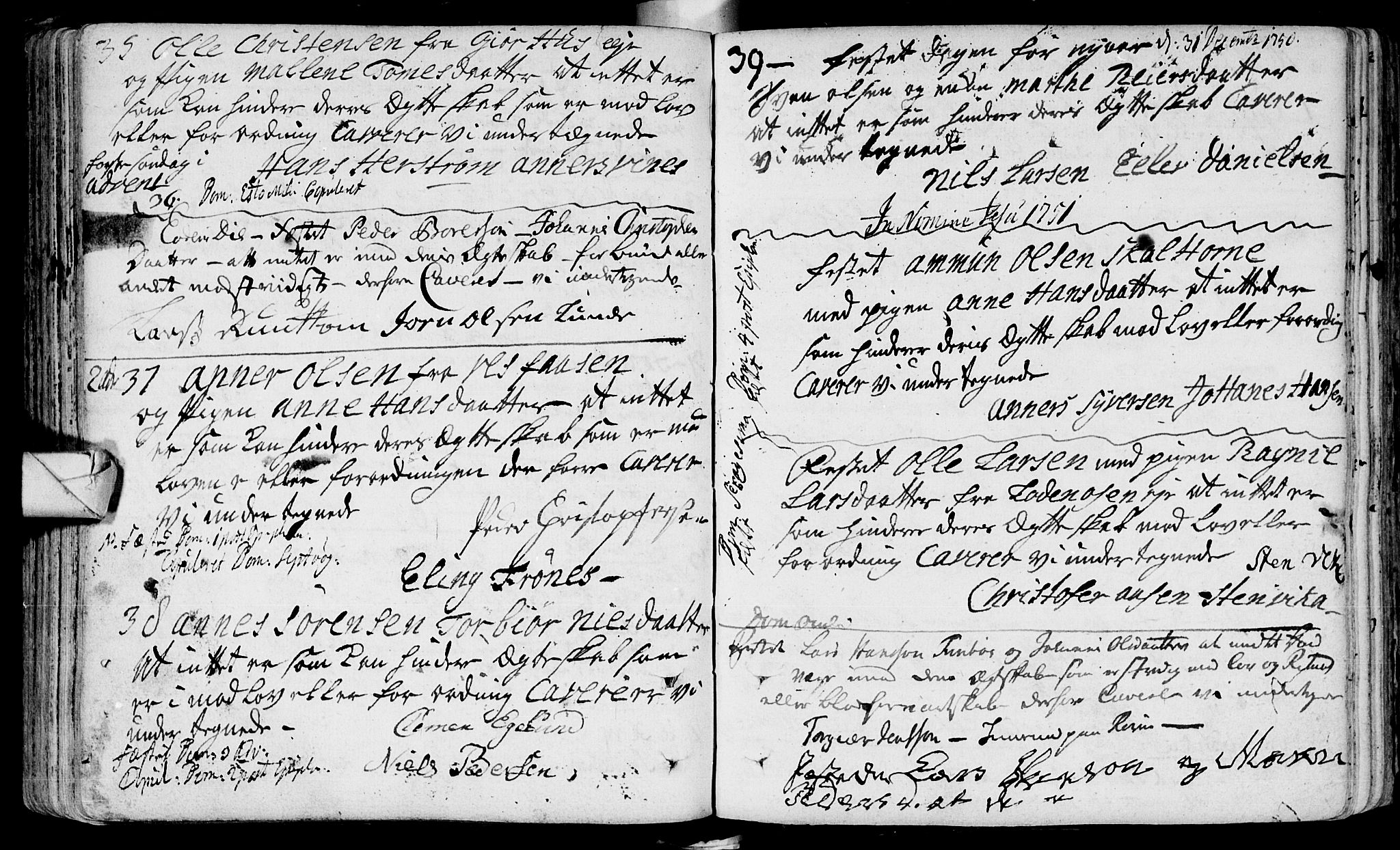 Eiker kirkebøker, AV/SAKO-A-4/F/Fa/L0005: Ministerialbok nr. I 5 /1, 1705-1759