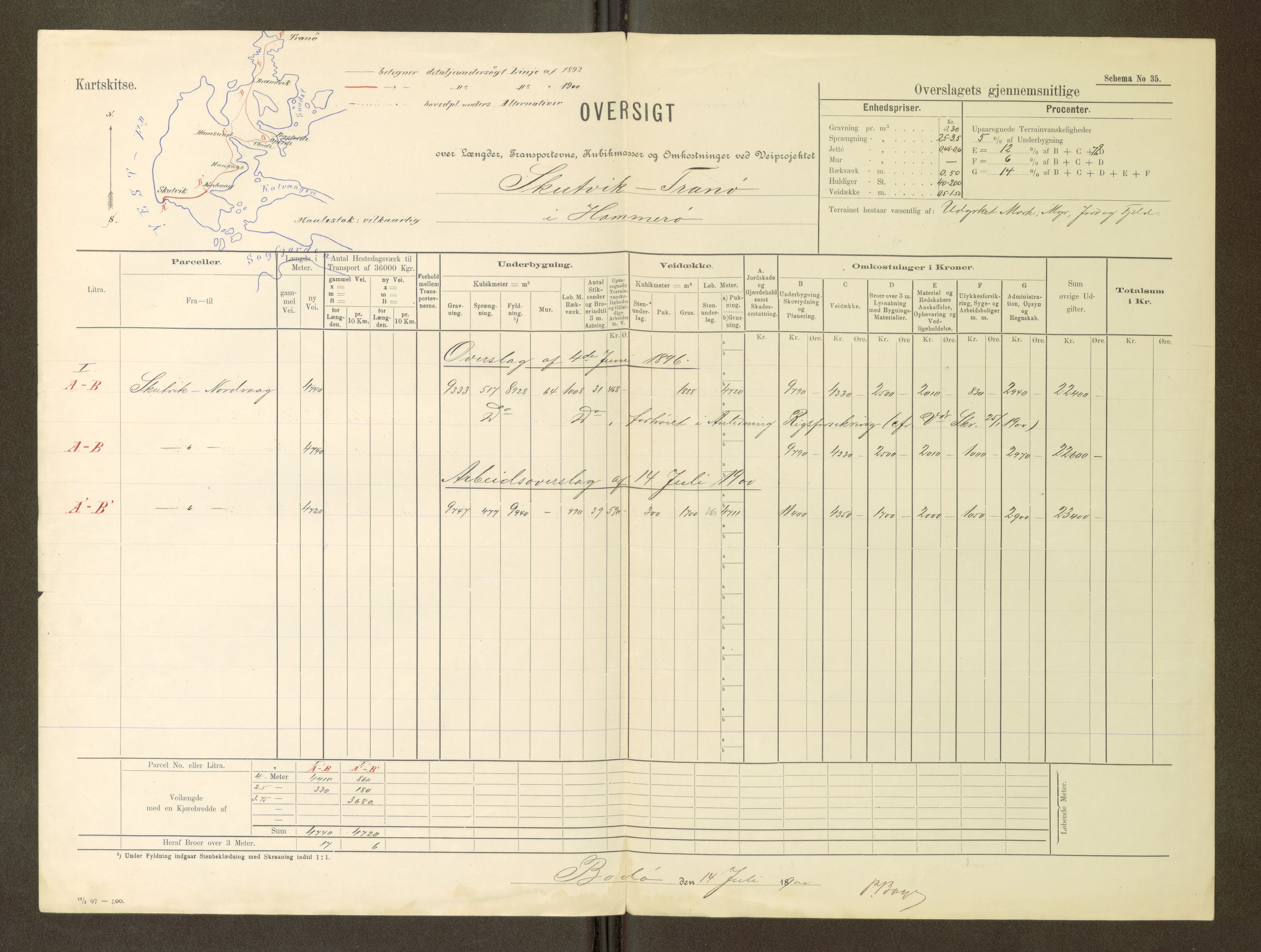 Nordland vegkontor, AV/SAT-A-4181/F/Fa/L0030: Hamarøy/Tysfjord, 1885-1948, s. 828