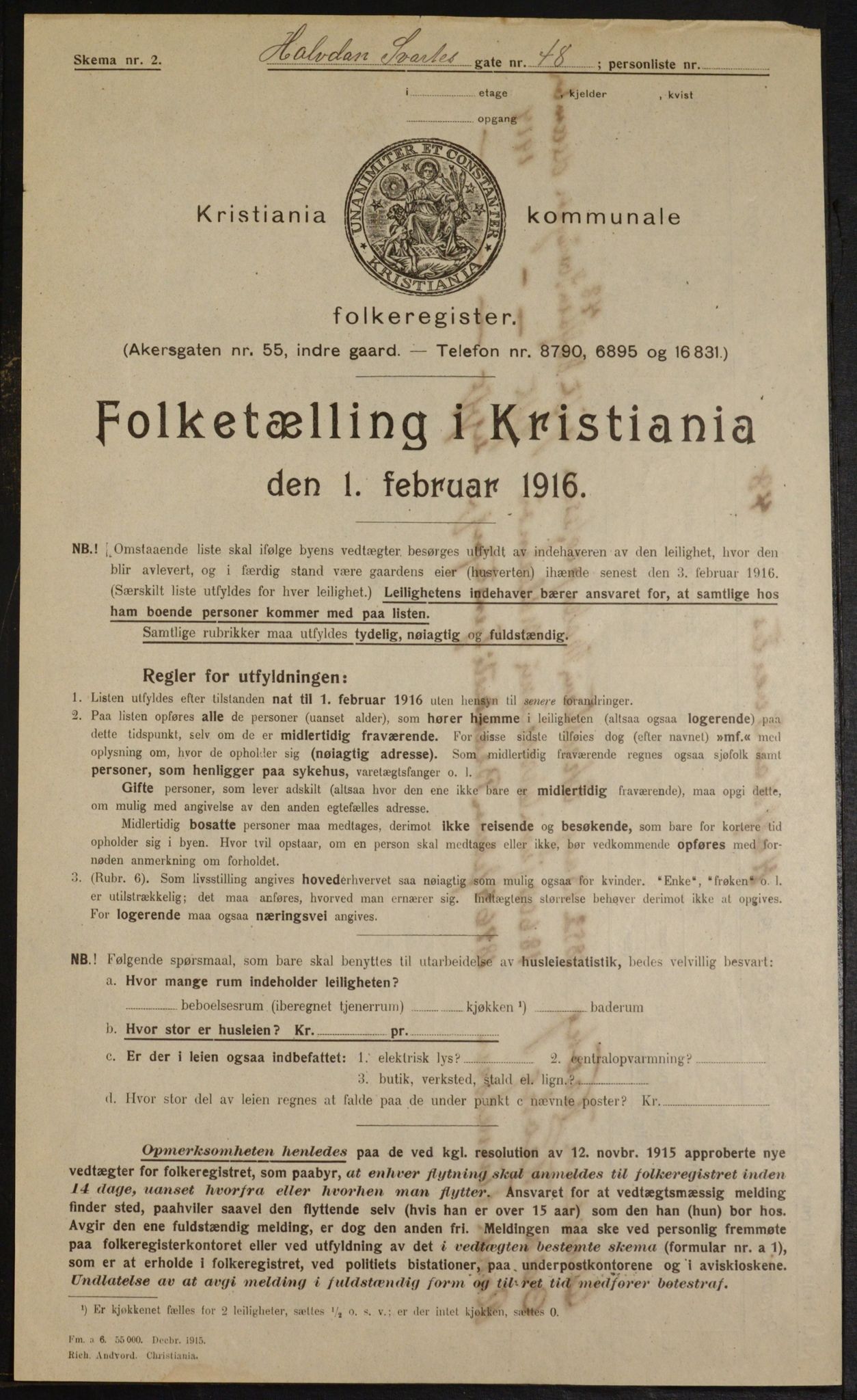 OBA, Kommunal folketelling 1.2.1916 for Kristiania, 1916, s. 34792