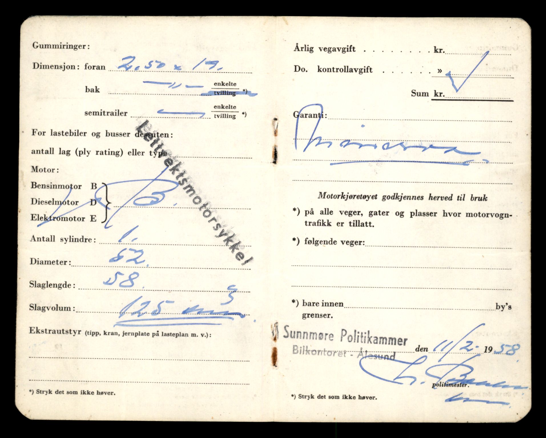 Møre og Romsdal vegkontor - Ålesund trafikkstasjon, AV/SAT-A-4099/F/Fe/L0039: Registreringskort for kjøretøy T 13361 - T 13530, 1927-1998, s. 2832