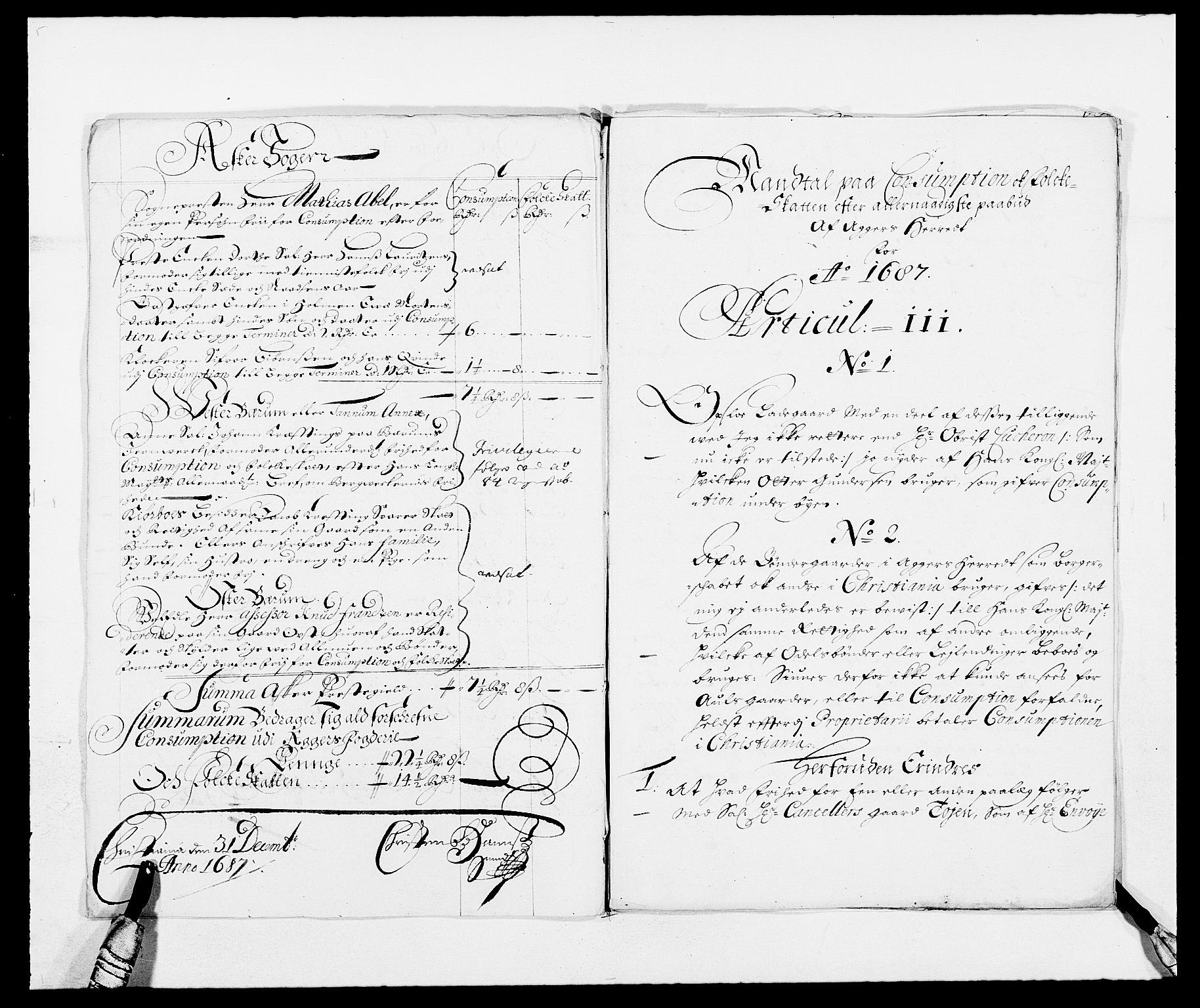 Rentekammeret inntil 1814, Reviderte regnskaper, Fogderegnskap, RA/EA-4092/R08/L0422: Fogderegnskap Aker, 1684-1686, s. 232