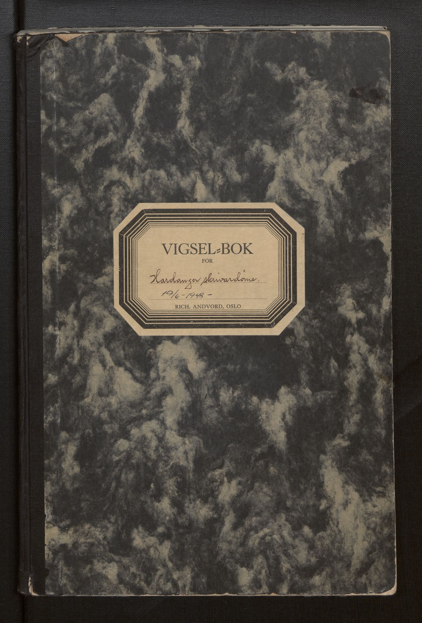 Hardanger sorenskriver, SAB/A-2101/M/Mb/L0002: Vigselsbok, 1948-1969
