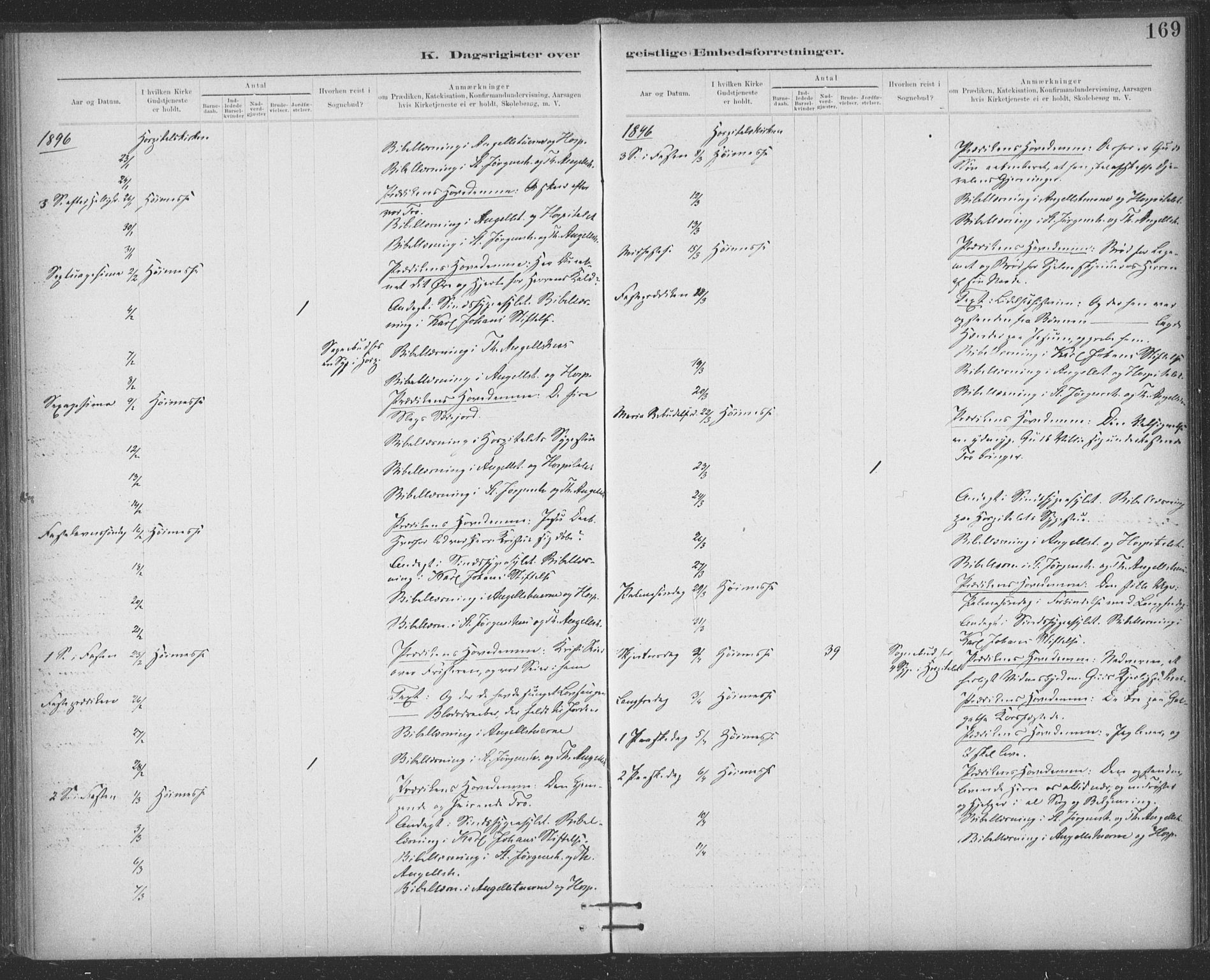 Ministerialprotokoller, klokkerbøker og fødselsregistre - Sør-Trøndelag, AV/SAT-A-1456/623/L0470: Ministerialbok nr. 623A04, 1884-1938, s. 169