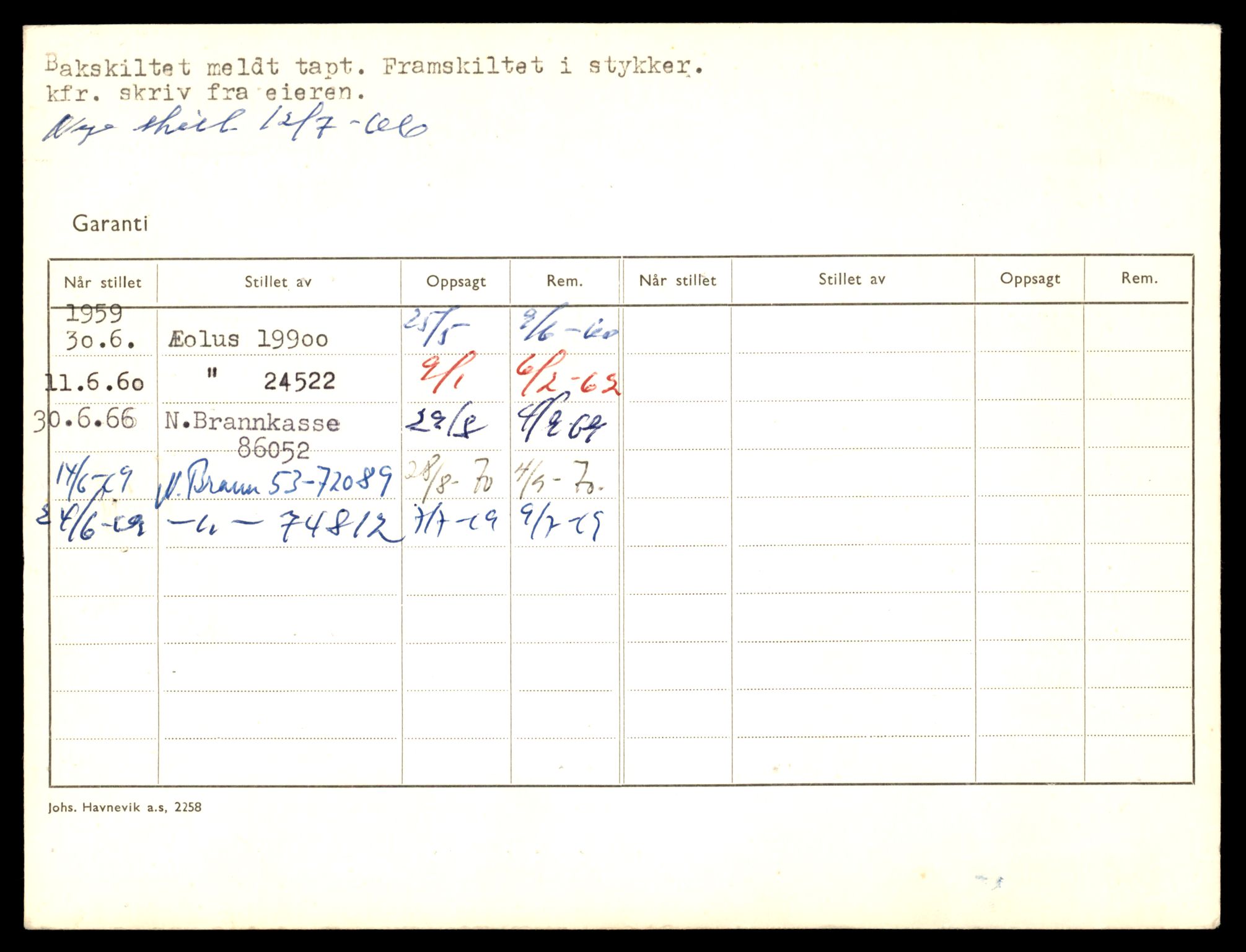 Møre og Romsdal vegkontor - Ålesund trafikkstasjon, AV/SAT-A-4099/F/Fe/L0041: Registreringskort for kjøretøy T 13710 - T 13905, 1927-1998, s. 1470