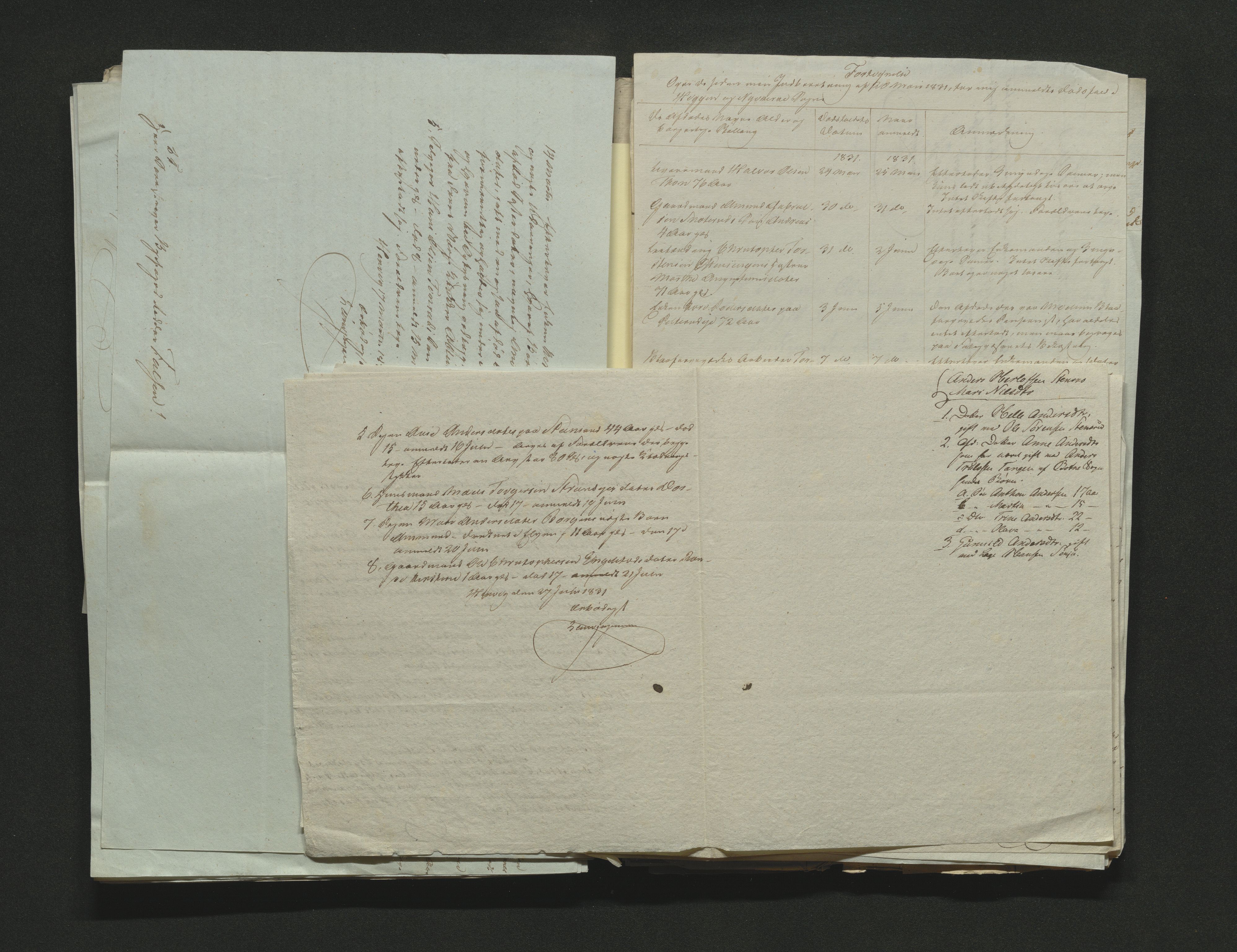 Eiker, Modum og Sigdal sorenskriveri, AV/SAKO-A-123/H/Ha/Hab/L0003: Dødsfallsmeldinger, 1830-1833