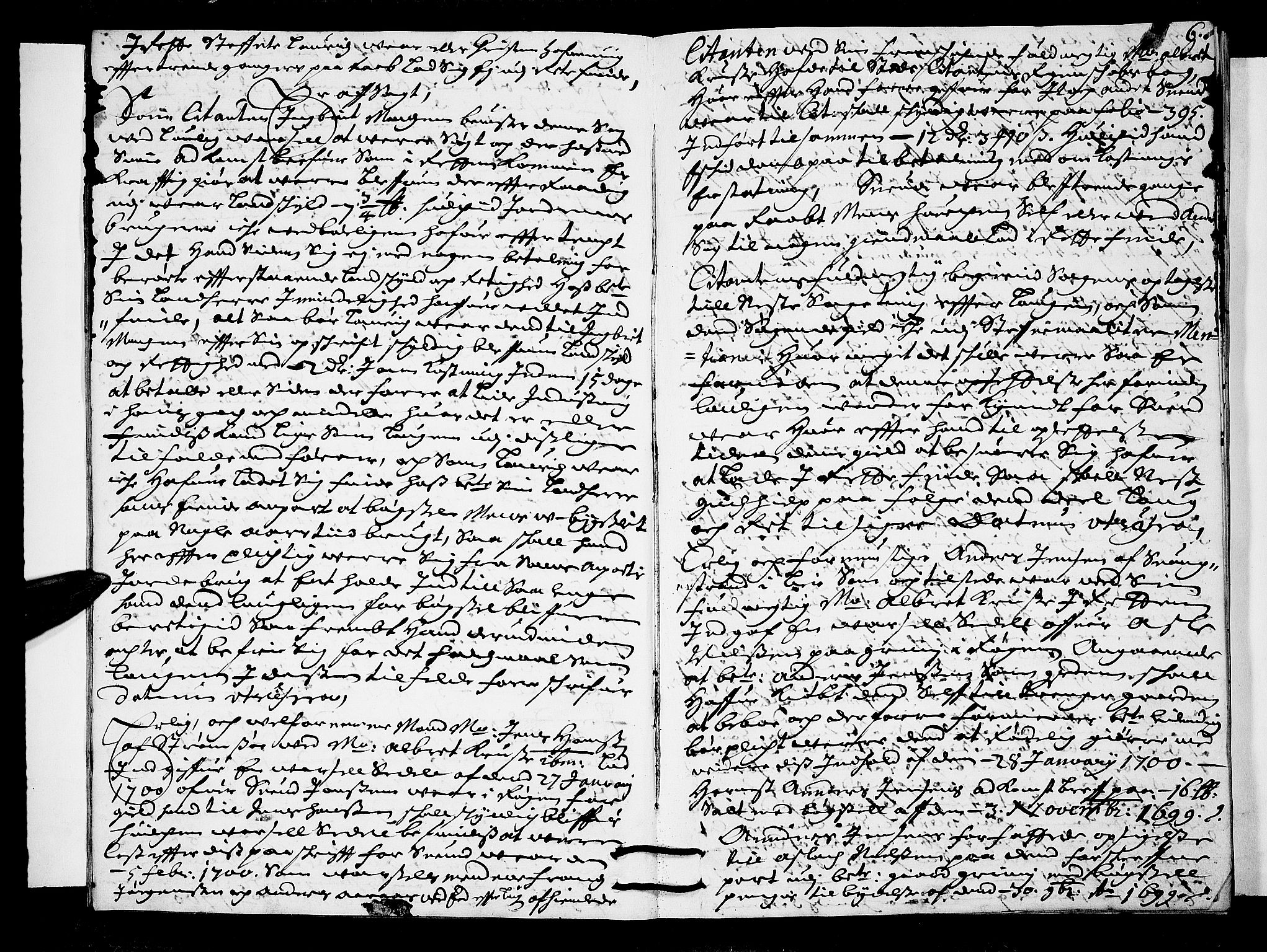 Lier, Røyken og Hurum sorenskriveri, AV/SAKO-A-89/F/Fa/L0038: Tingbok, 1700, s. 6