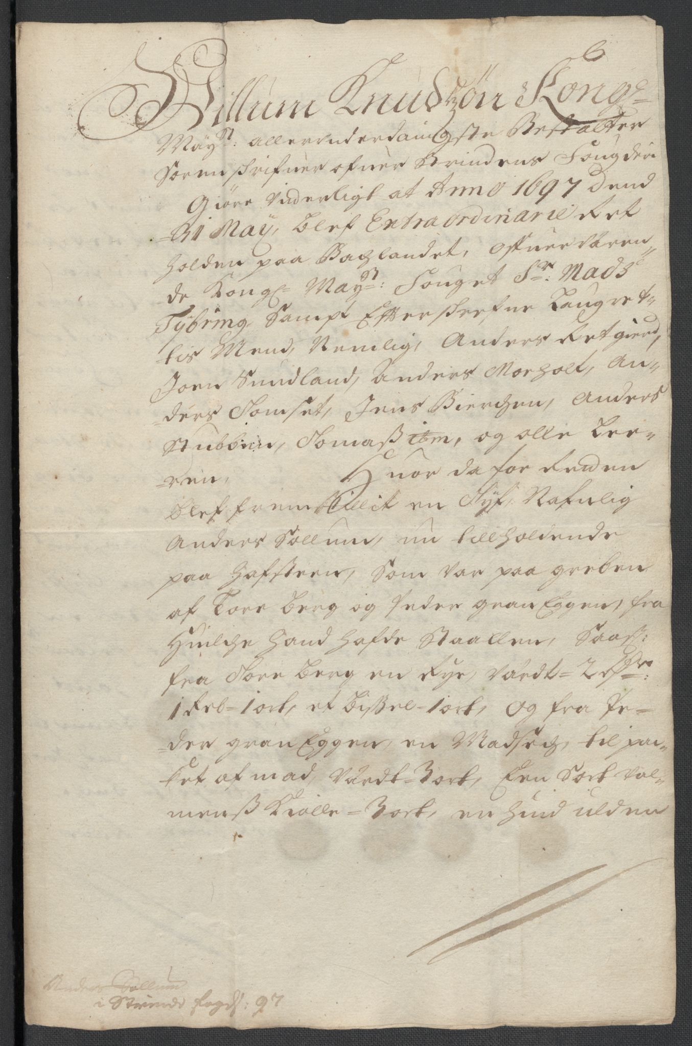 Rentekammeret inntil 1814, Reviderte regnskaper, Fogderegnskap, AV/RA-EA-4092/R61/L4106: Fogderegnskap Strinda og Selbu, 1696-1697, s. 284
