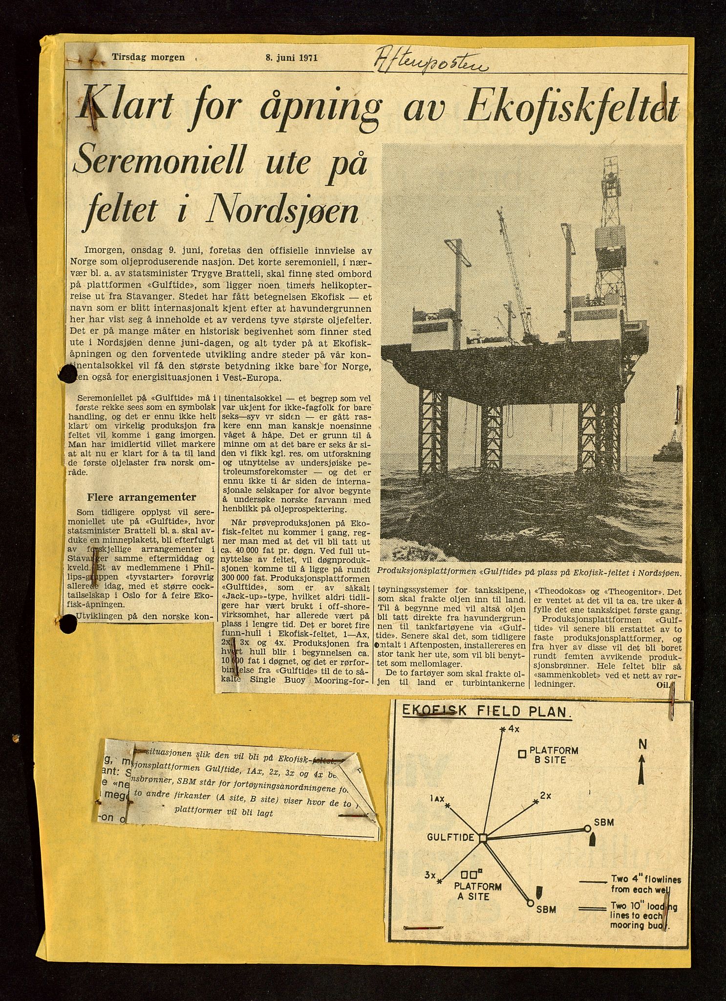 Industridepartementet, Oljekontoret, SAST/A-101348/Dc/L0011: 740 - 742 Ekofisk prosjekt, prosjektstudier, generelt, 1970-1972