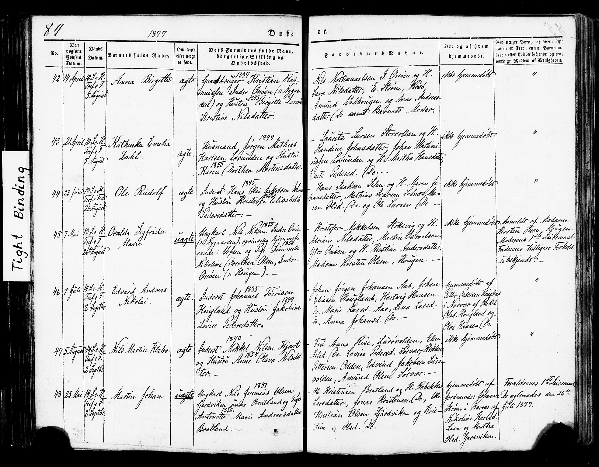 Ministerialprotokoller, klokkerbøker og fødselsregistre - Nordland, AV/SAT-A-1459/839/L0567: Ministerialbok nr. 839A04, 1863-1879, s. 84
